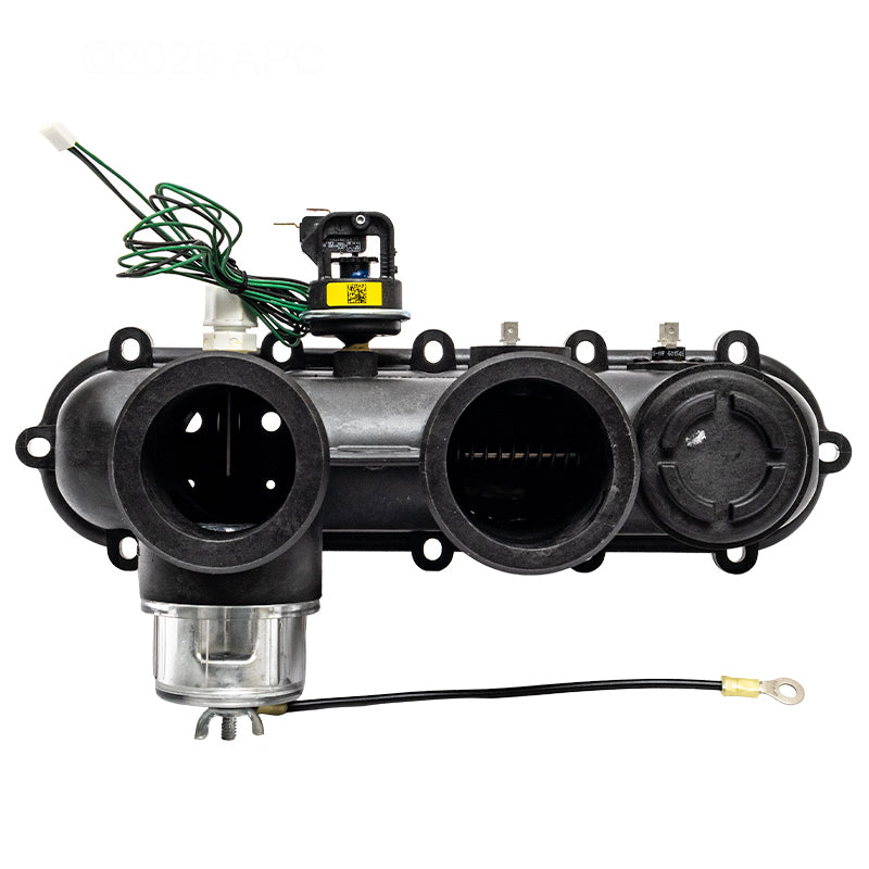 Raypak Inlet/Outlet Header Complete Polymer, w/ Anode (No unions) | 017959F