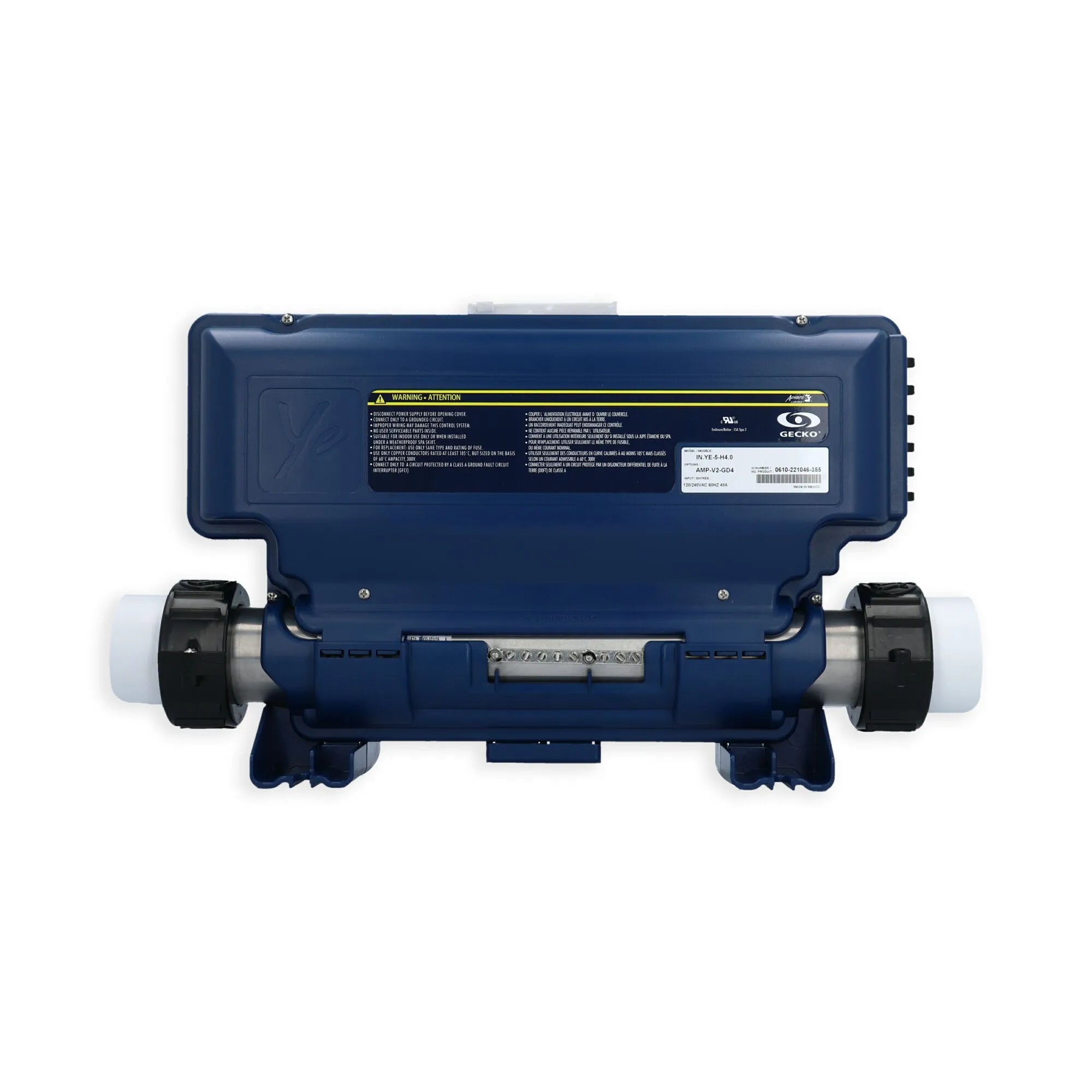 Gecko In.Ye5 Spa Control 4.0KW Flow Thru Heater 0610-221046-355