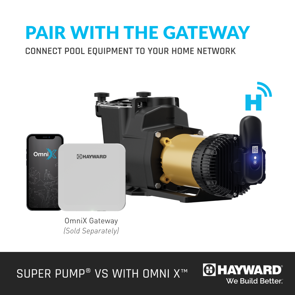 Hayward 1.65 HP Super Pump VS 615 Variable Speed Pump with Omnix | W3VSP26615