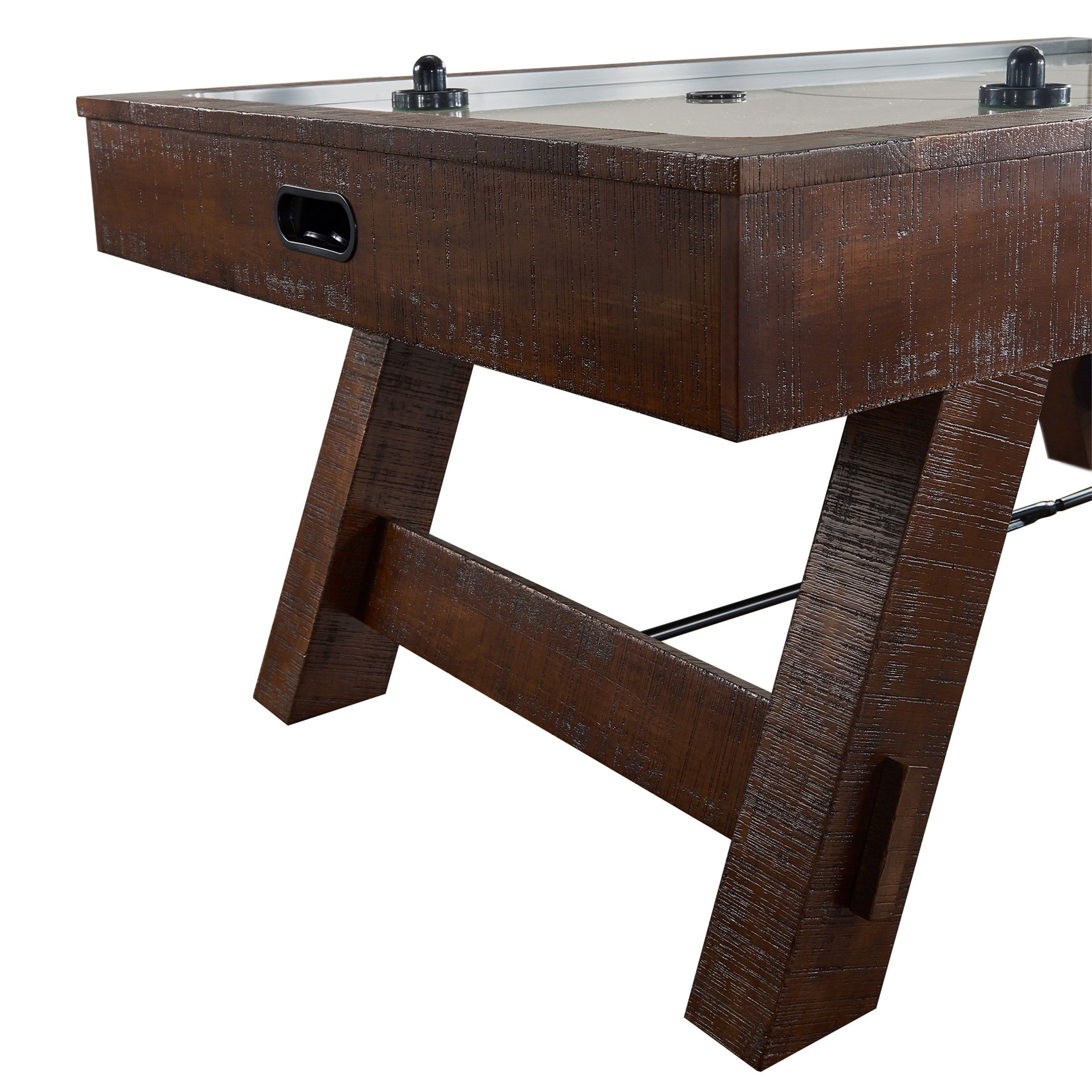 HB Home Telluride Air Hockey Table In Rustic Brown