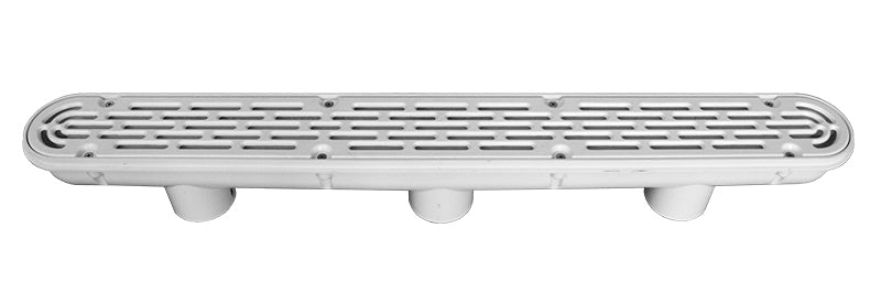 AquaStar 32" White Channel Drain Flat Grate Anti-Entrapment Suction Outlet Cover