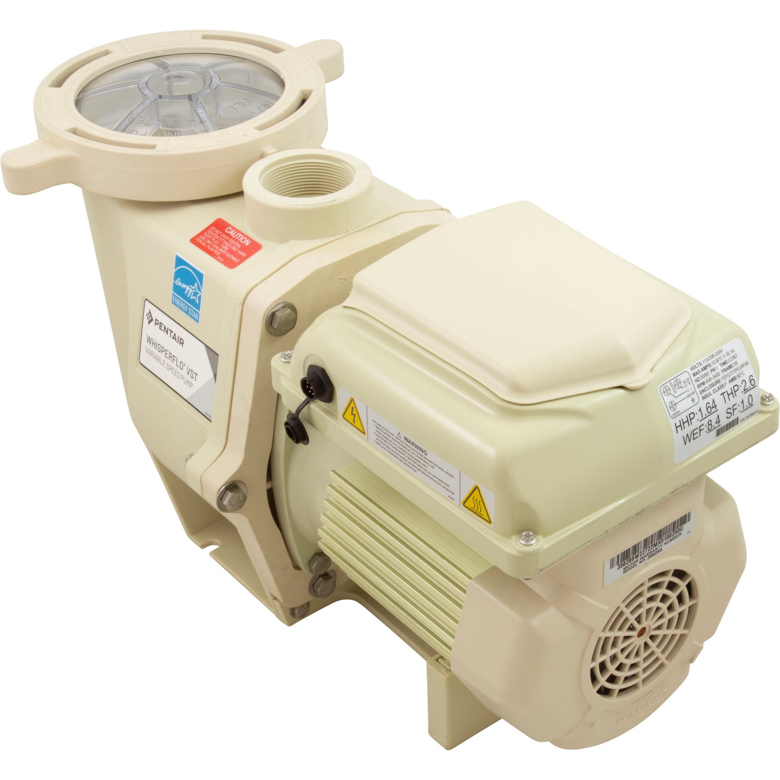 Pentair 2.6 HP WhisperFlo VST Variable Speed Pool Pump | EC-011533