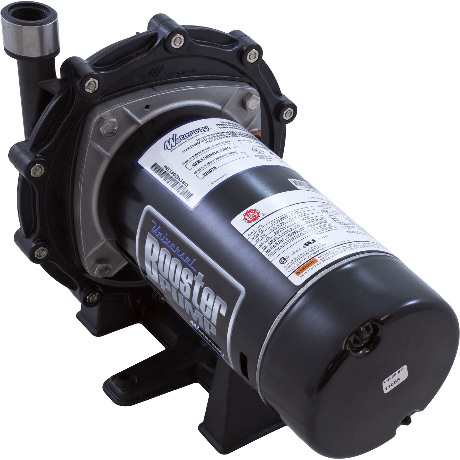 Waterway Booster Pump 3810430-1PDA 3/4 HP Universal