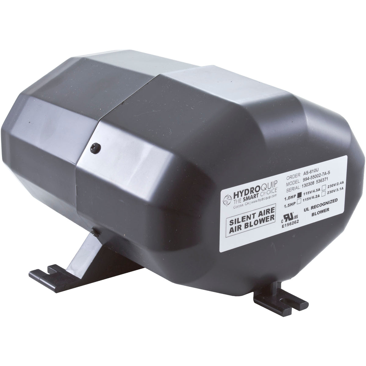 HydroQuip Silent Aire Spa Air Blower w/ AMP Plug
