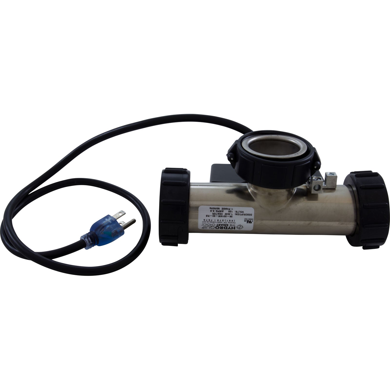 Pure Heat Tee Style 120V 1500W Universal Bath Heater | Pressure Activated | PH100-15UP