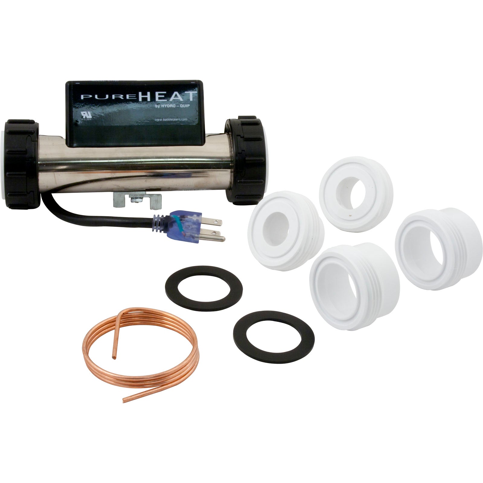 Pure Heat Inline 120V 1000W Universal Bath Heater | Pressure Activated | PH101-10UP