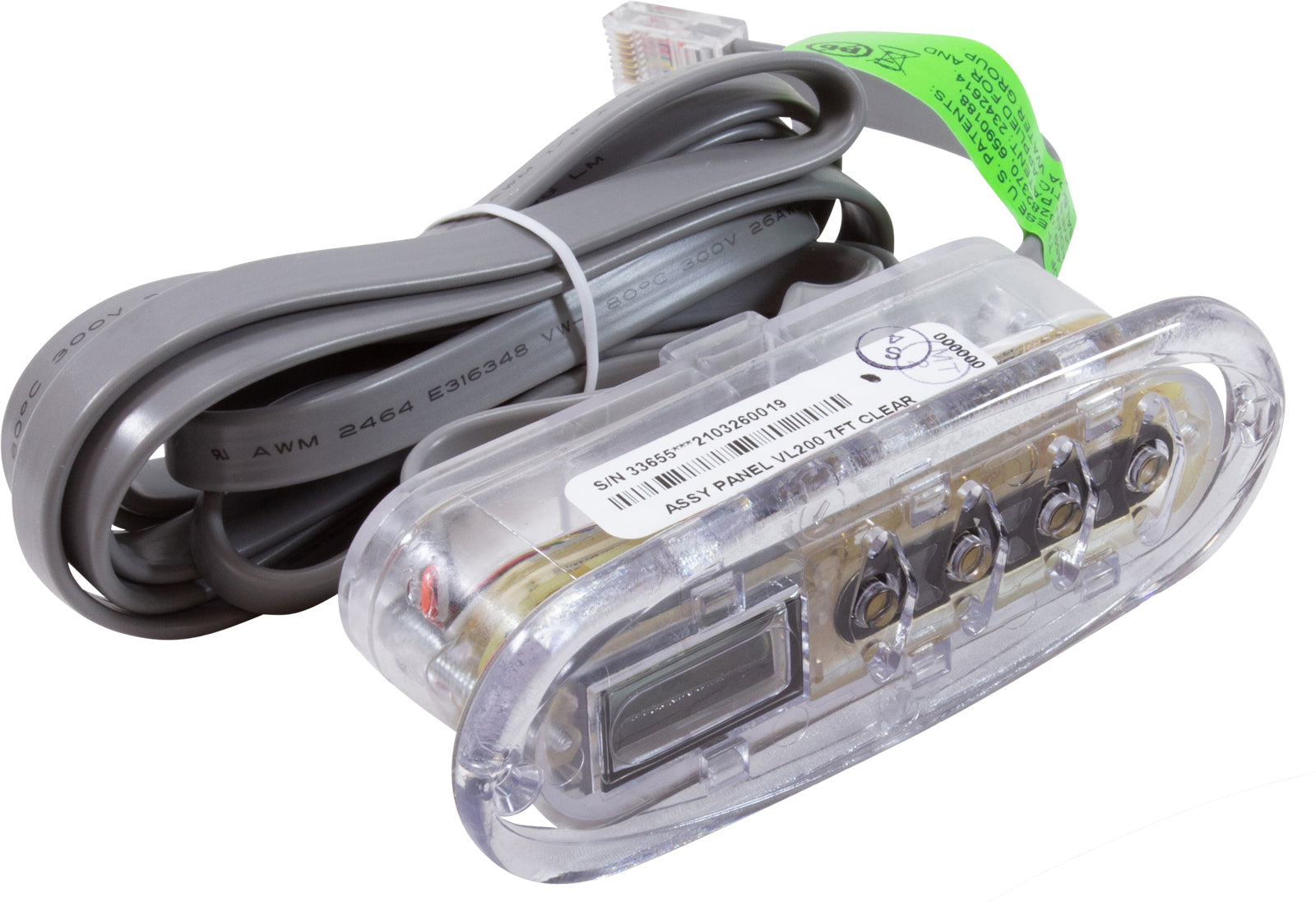 Balboa VL200 Topside Only, 4-Button, Oval, Mini, 6ft RJ45 | G8220