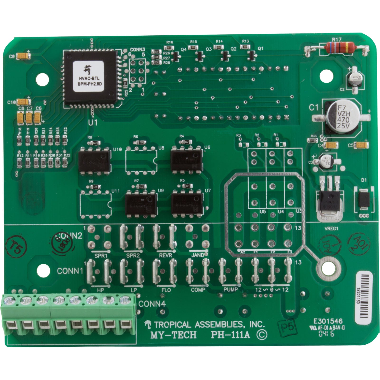 Raypak Heat Pump Digital Control Board For 2350/5350/6350/8350 | H000029