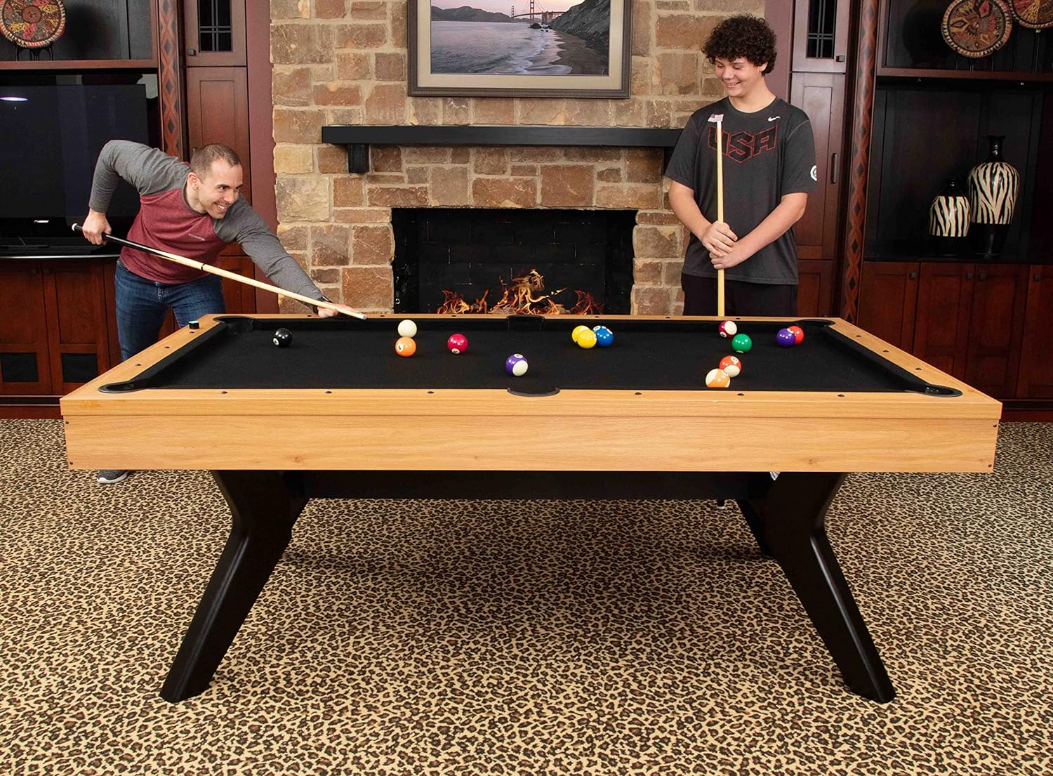 Carson 7' Multi-Game Table - Pool, Dining and Table Tennis