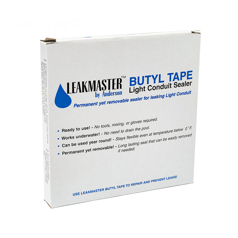 Anderson BT15 Leakmaster Butyl Tape - 15' - Waterproof Sealant for Pools, Spas, & Plumbing
