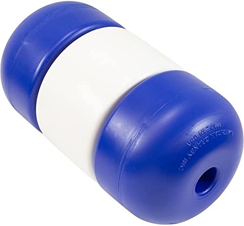 American Granby IF5975 5" x 9" Blue/White Polyethylene Handi-Lock Float for 3/4" Rope