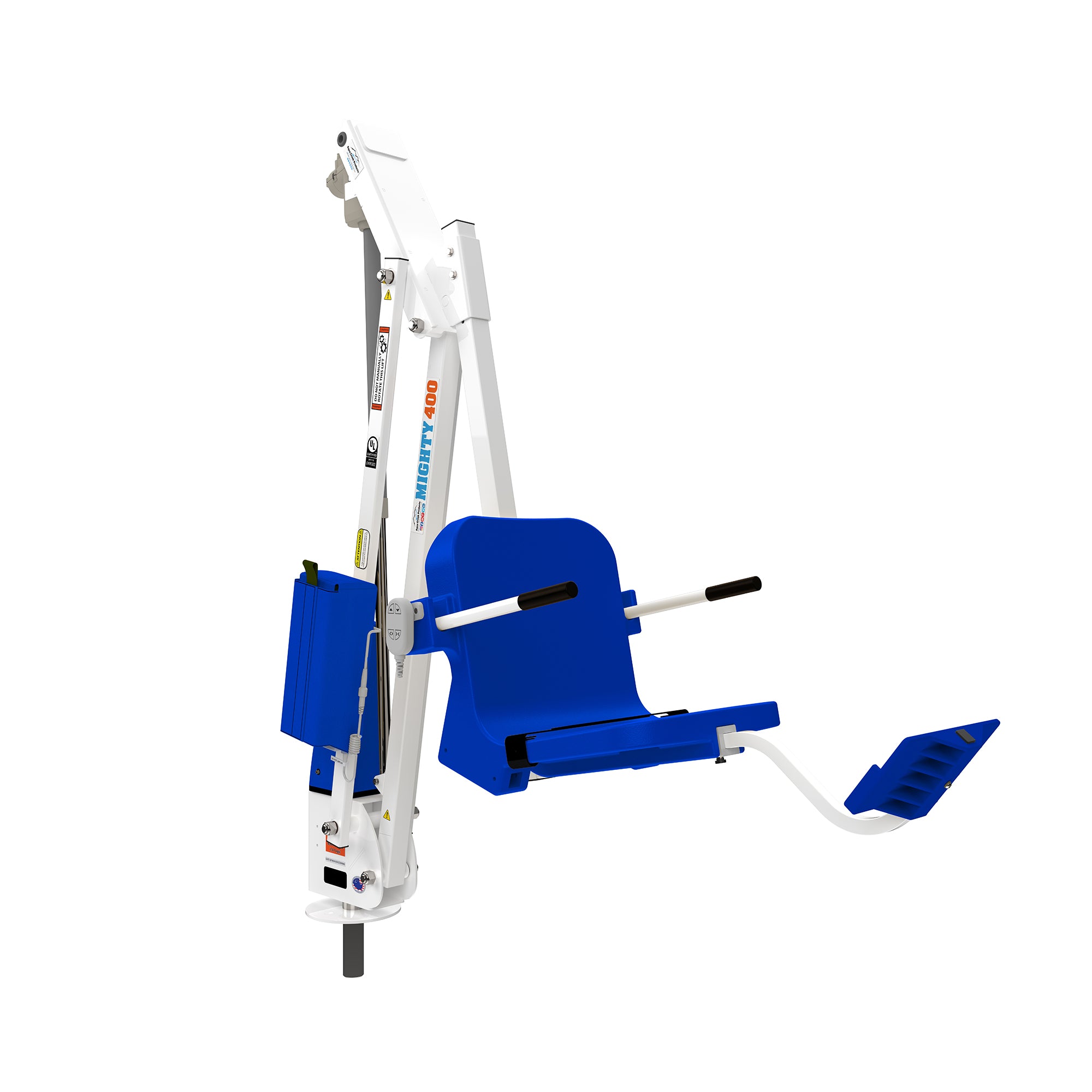 Aqua Creek The Mighty 400 Pool Lift- 400 lb Capacity - White/Blue| F-MTY400