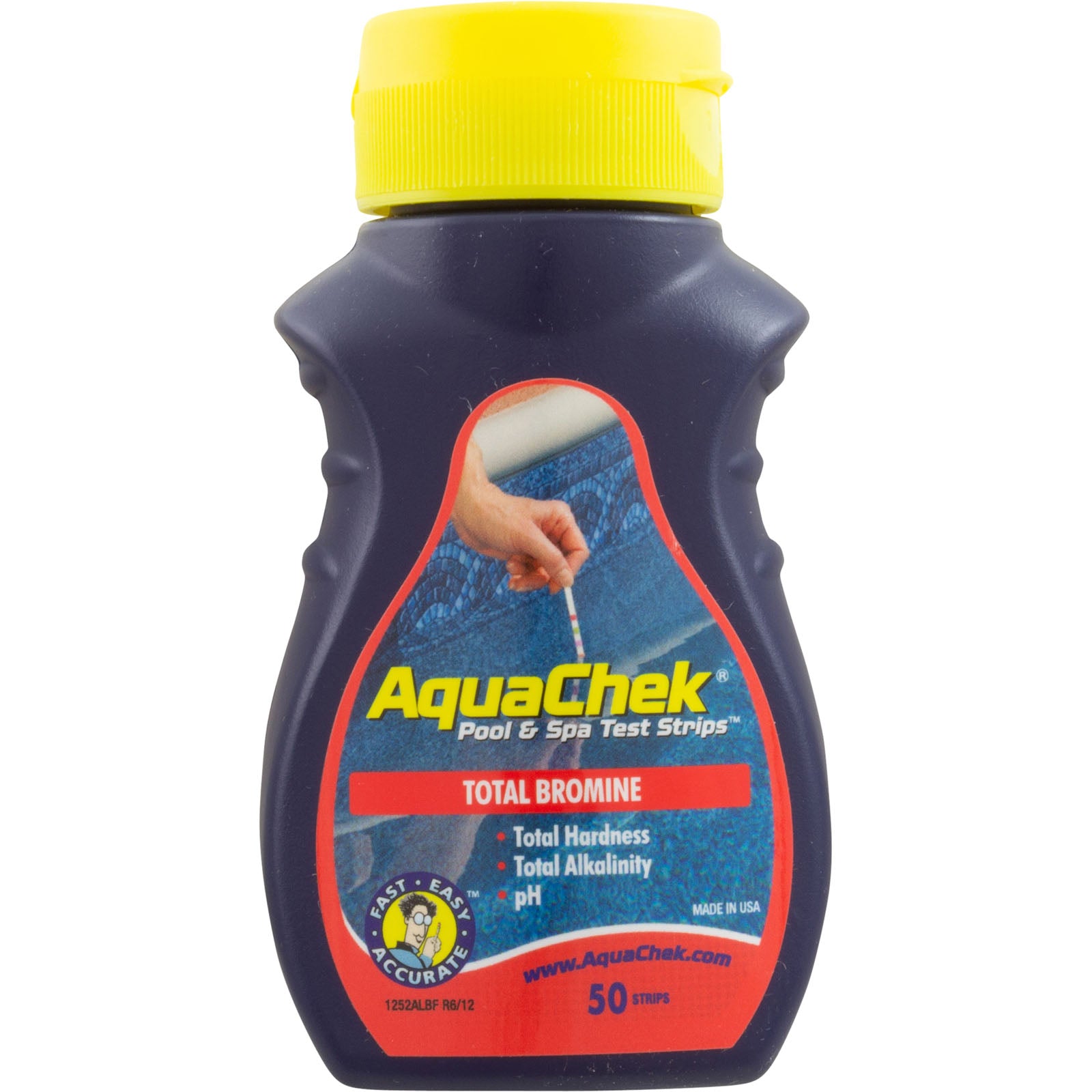 Aquachek 521252A 4 In 1 Bromine Test Strips - 50 Test Strips