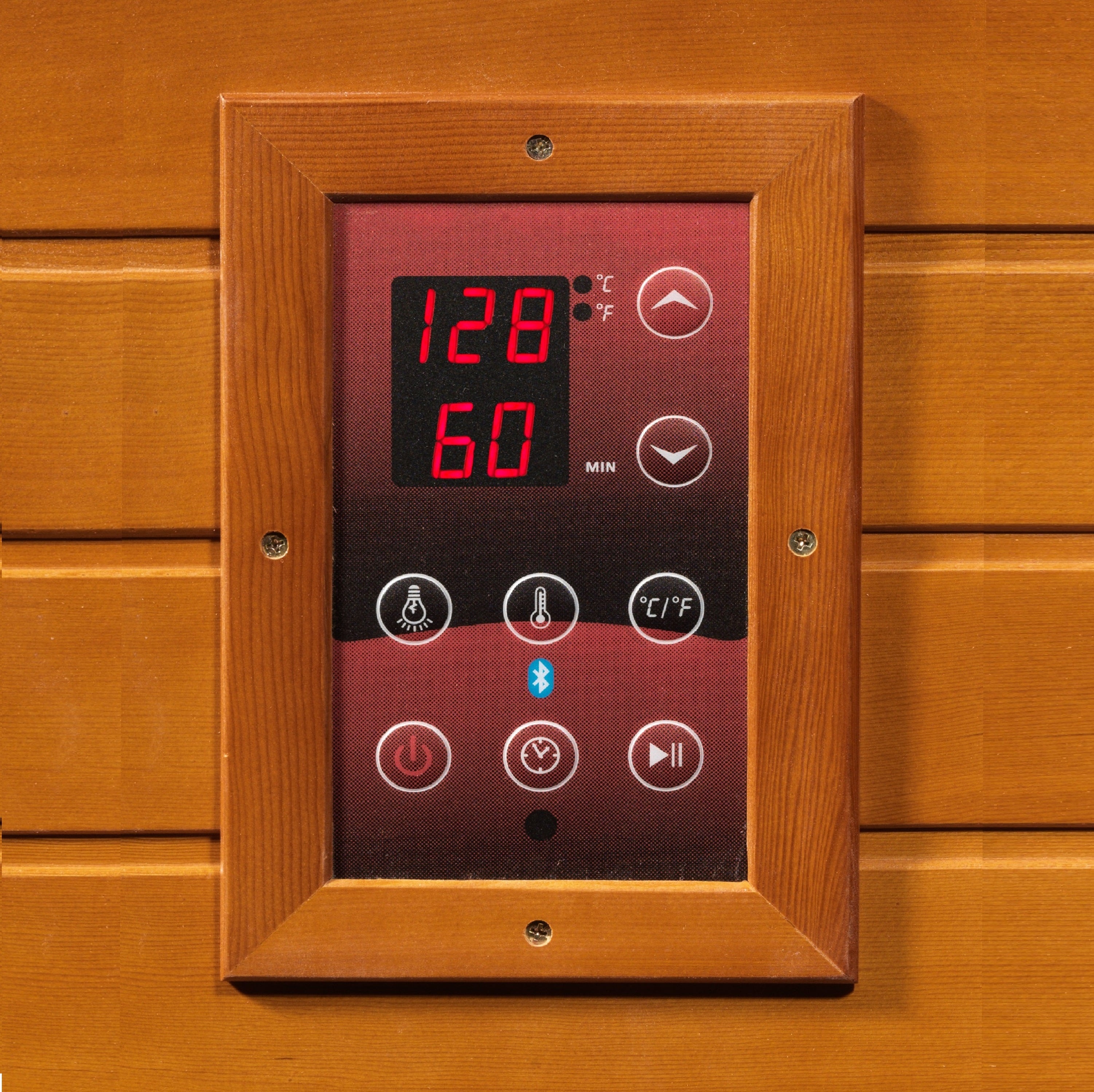 FAR Infrared 2-person Corner Low EMF Sauna Canadian Hemlock Dynamic Heming