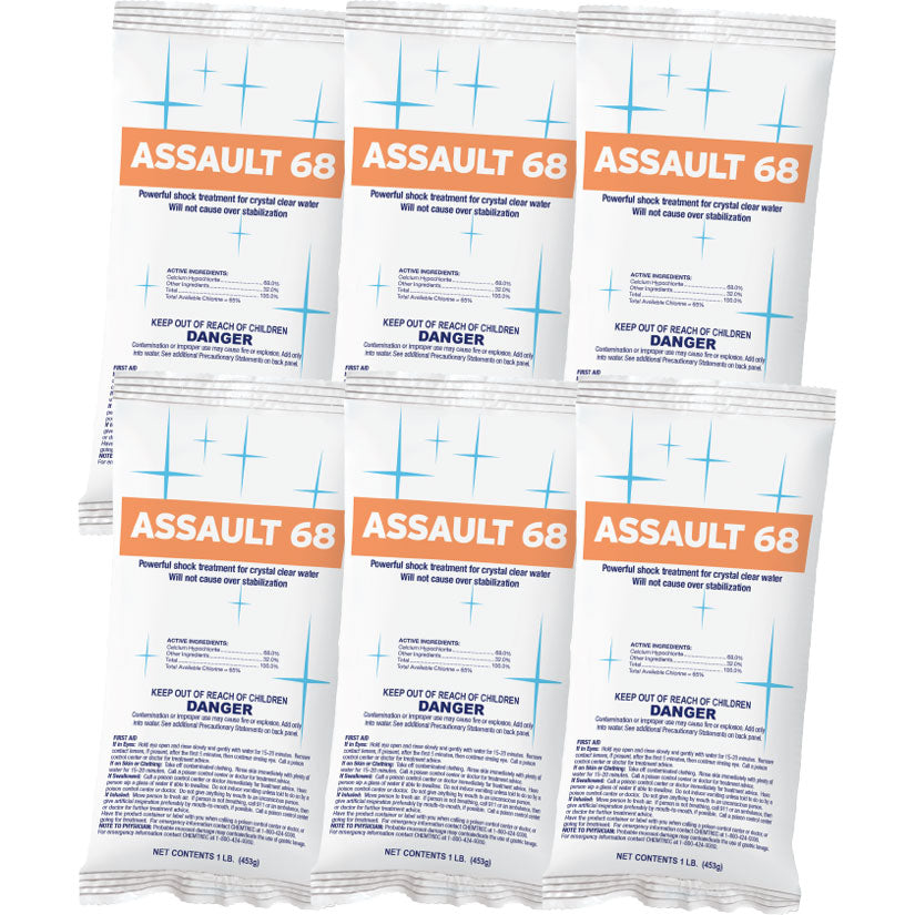 Durachlor Assault 68 6 x 1 lb | High-Strength Chlorine Shock Granules