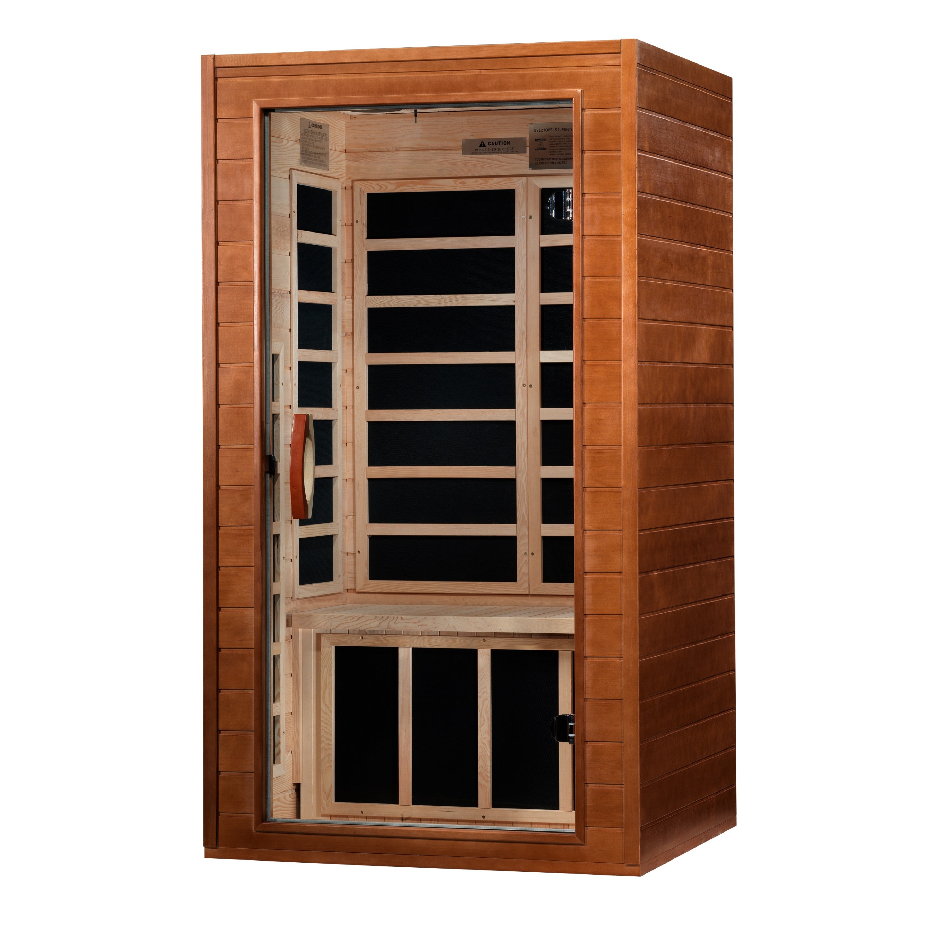 FAR Infrared 1-2-person Sauna Canadian Hemlock Low EMF - Dynamic Avila