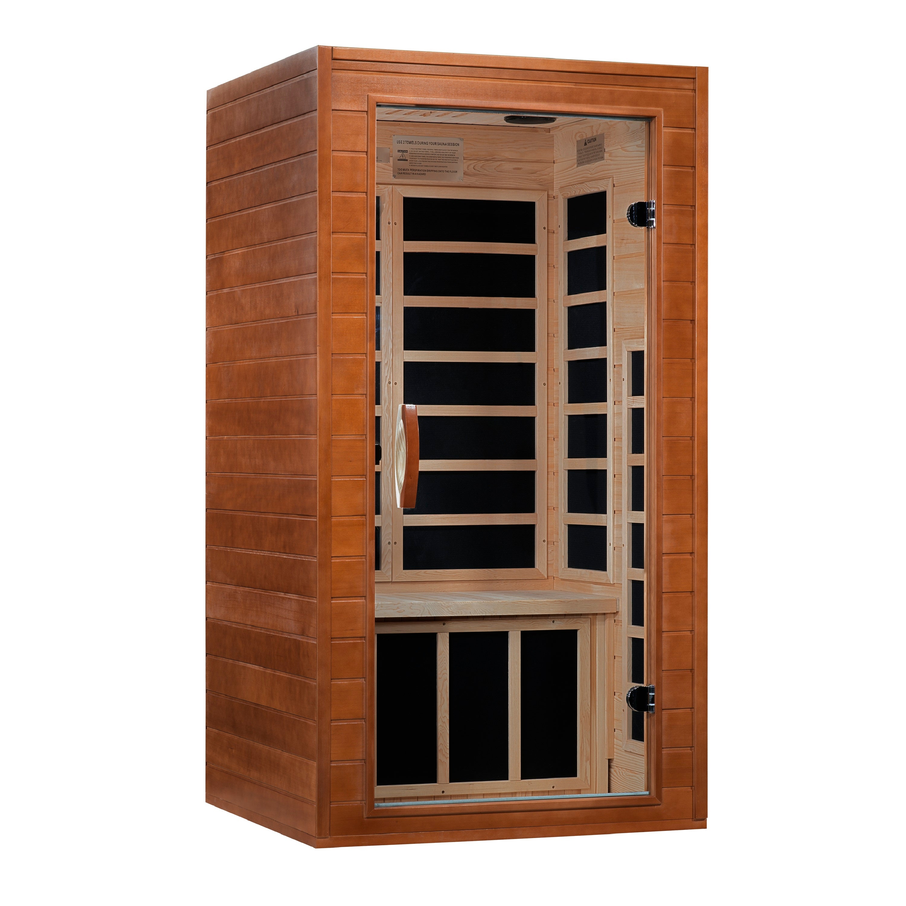 FAR Infrared 1-2-person Sauna Canadian Hemlock Low EMF - Dynamic Avila