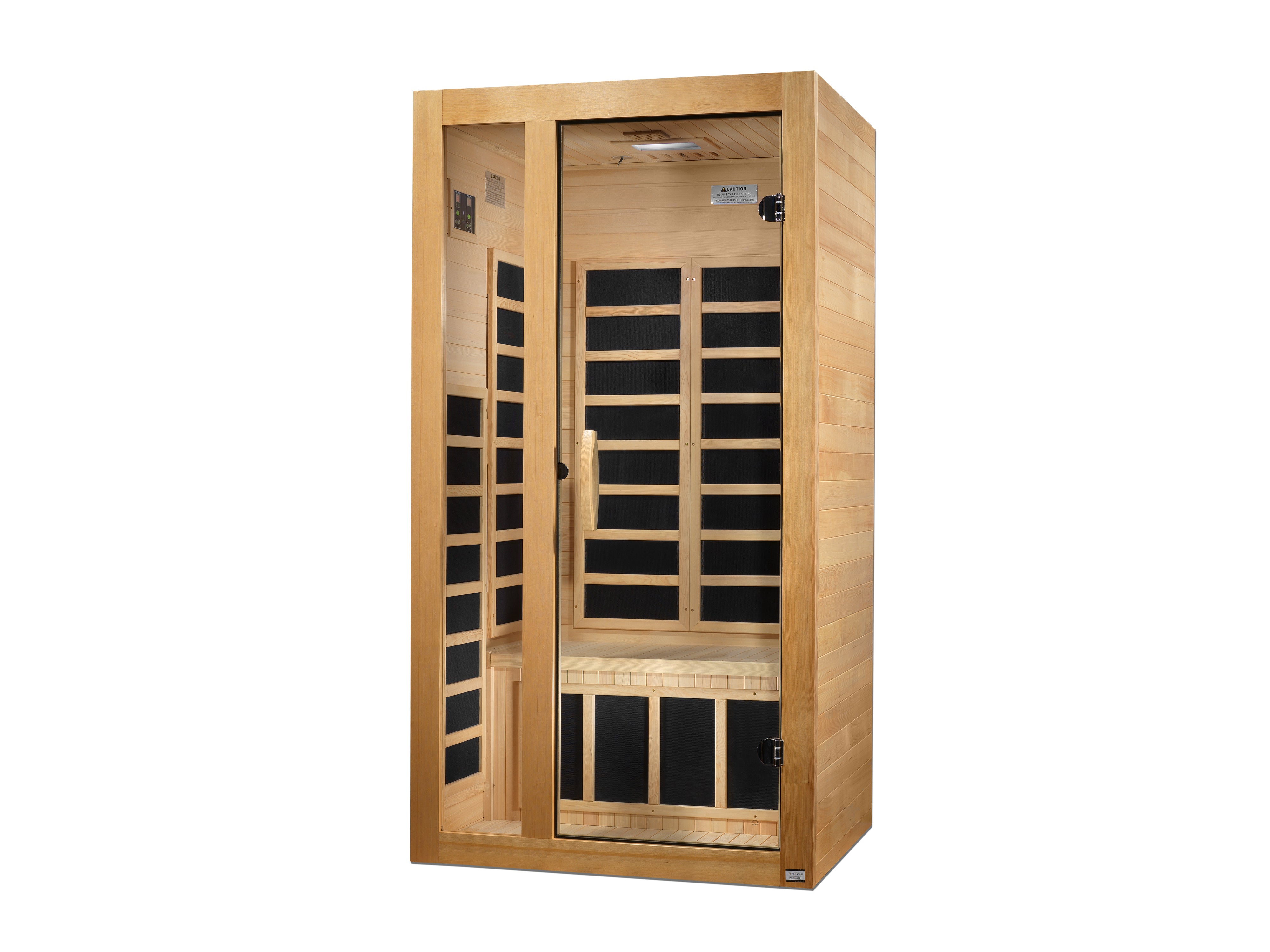 FAR Infrared 1-2-person Sauna Canadian Hemlock Low EMF - Dynamic Gracia