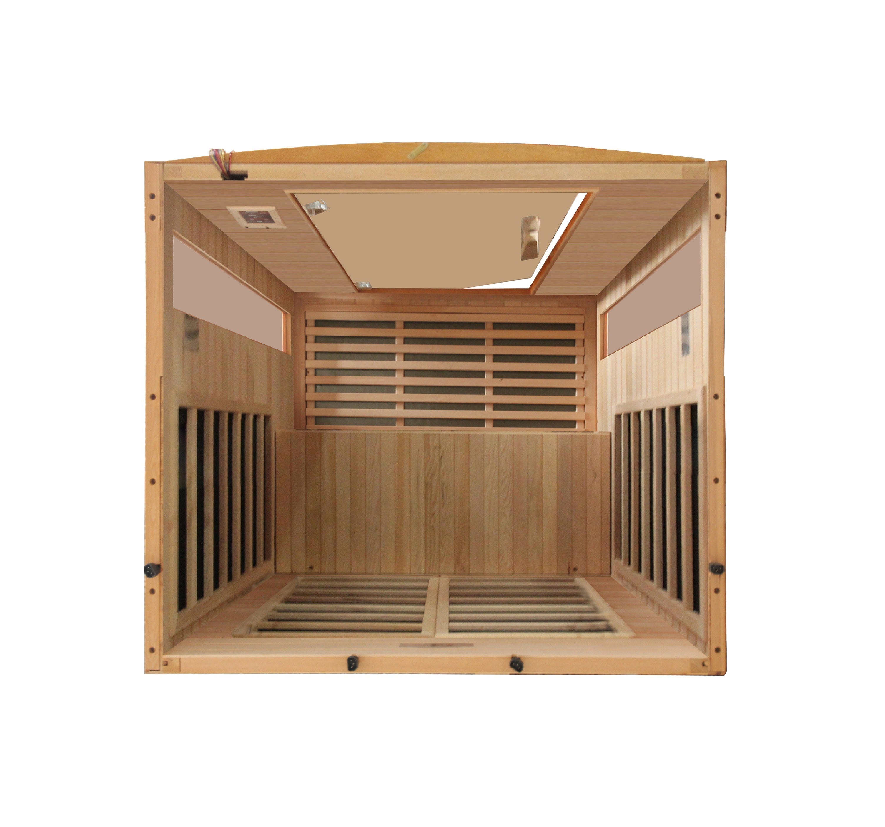 FAR Infrared 2-person Low EMF Canadian Hemlock Sauna - Dynamic Versailles