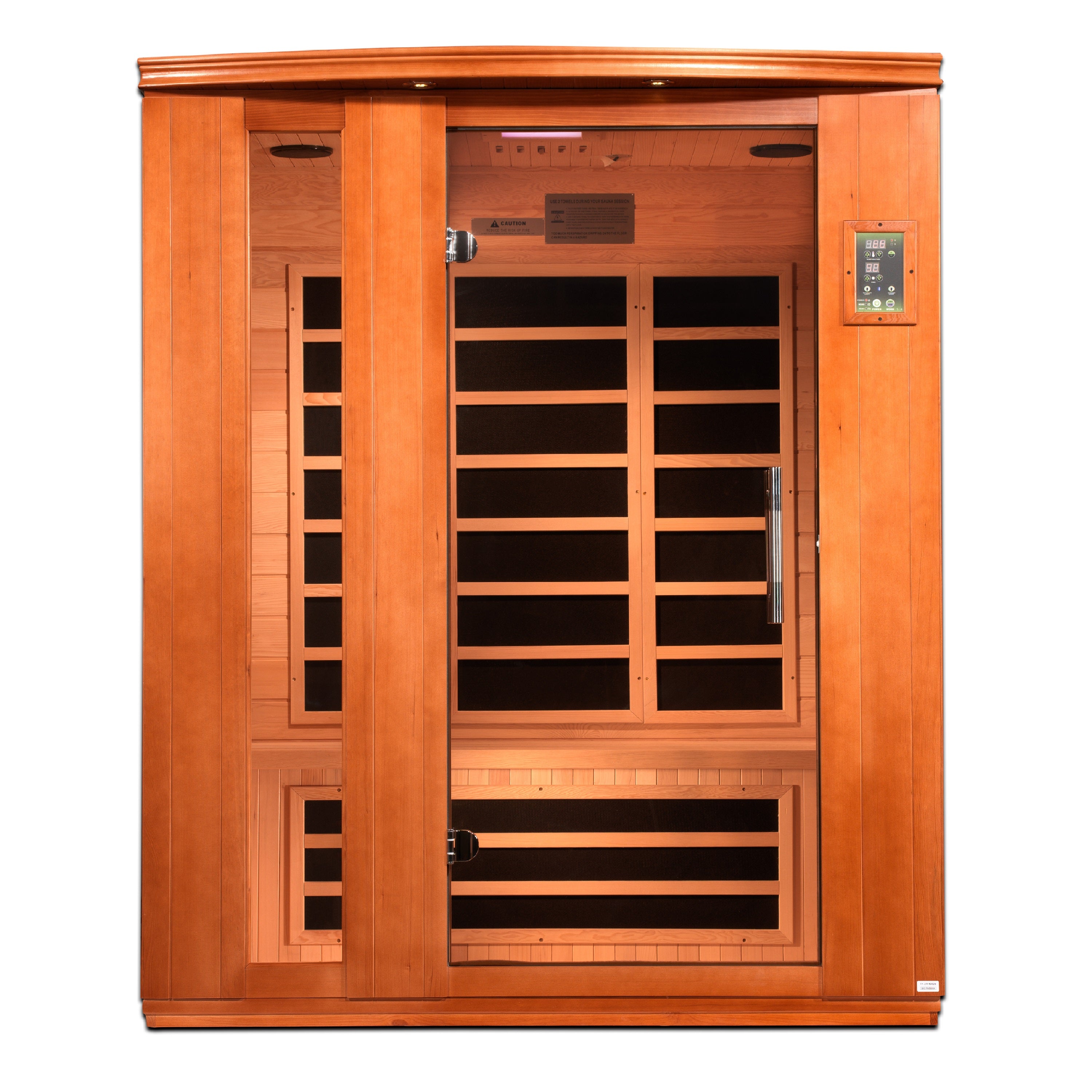 FAR Infrared Sauna 3-person Low EMF Sauna Canadian Hemlock Dynamic Lugano