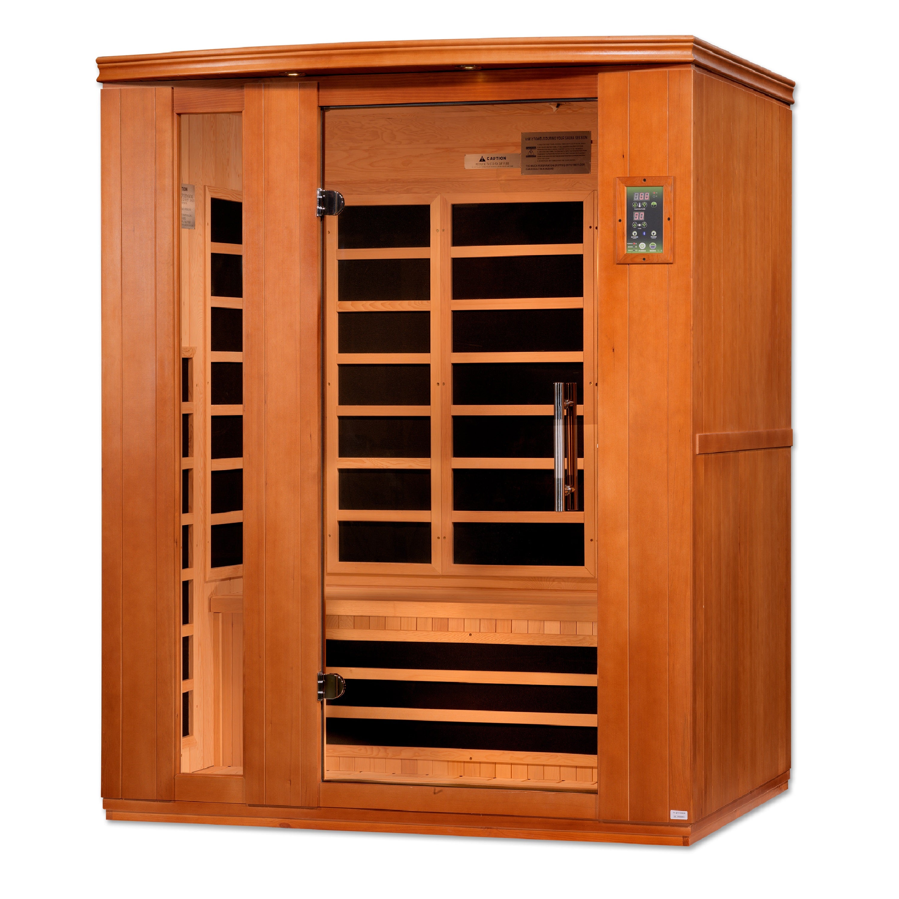 FAR Infrared Sauna 3-person Low EMF Sauna Canadian Hemlock Dynamic Lugano