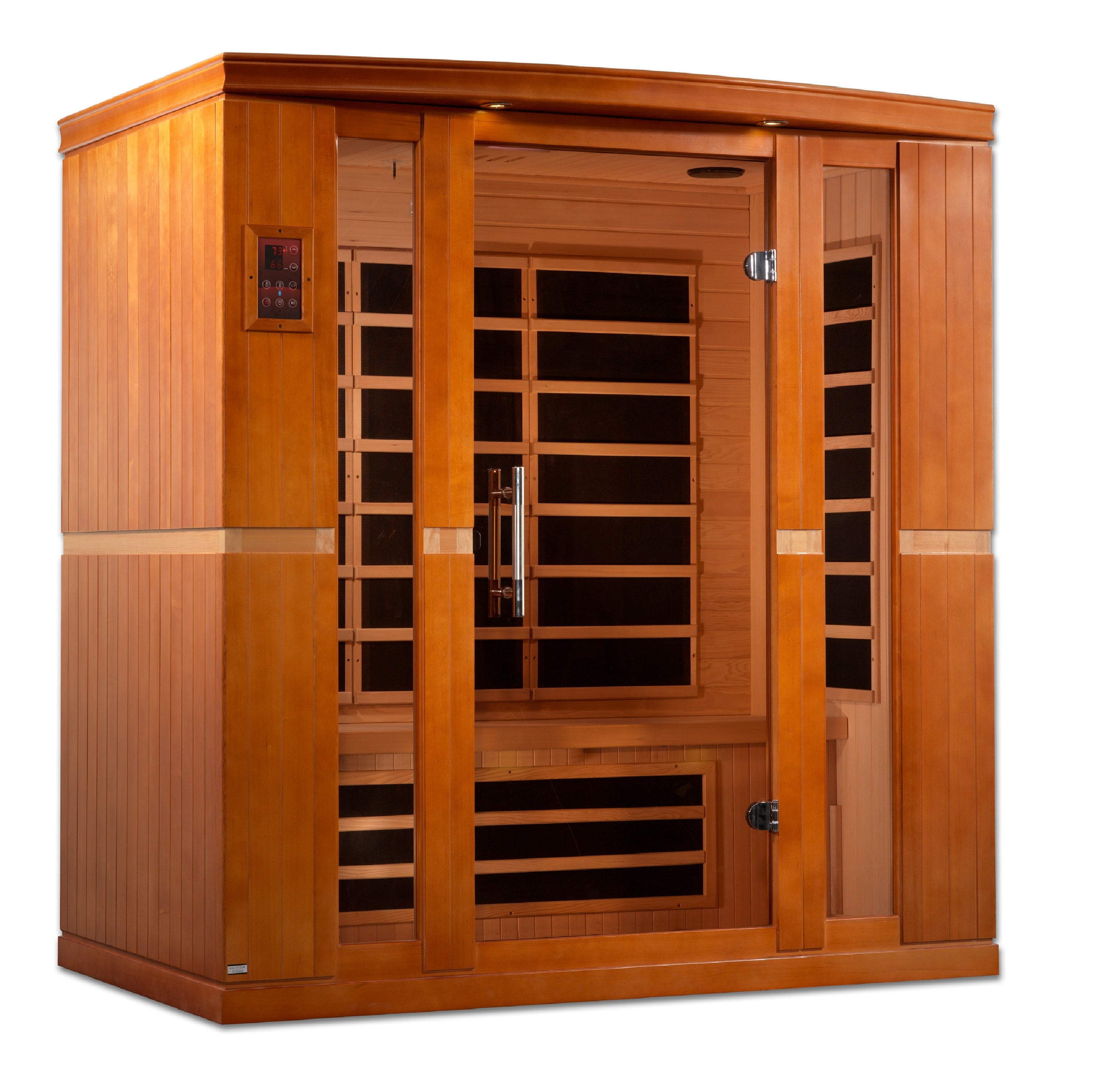 FAR Infrared Sauna 4-person Low EMF Sauna Canadian Hemlock Dynamic Bergamo