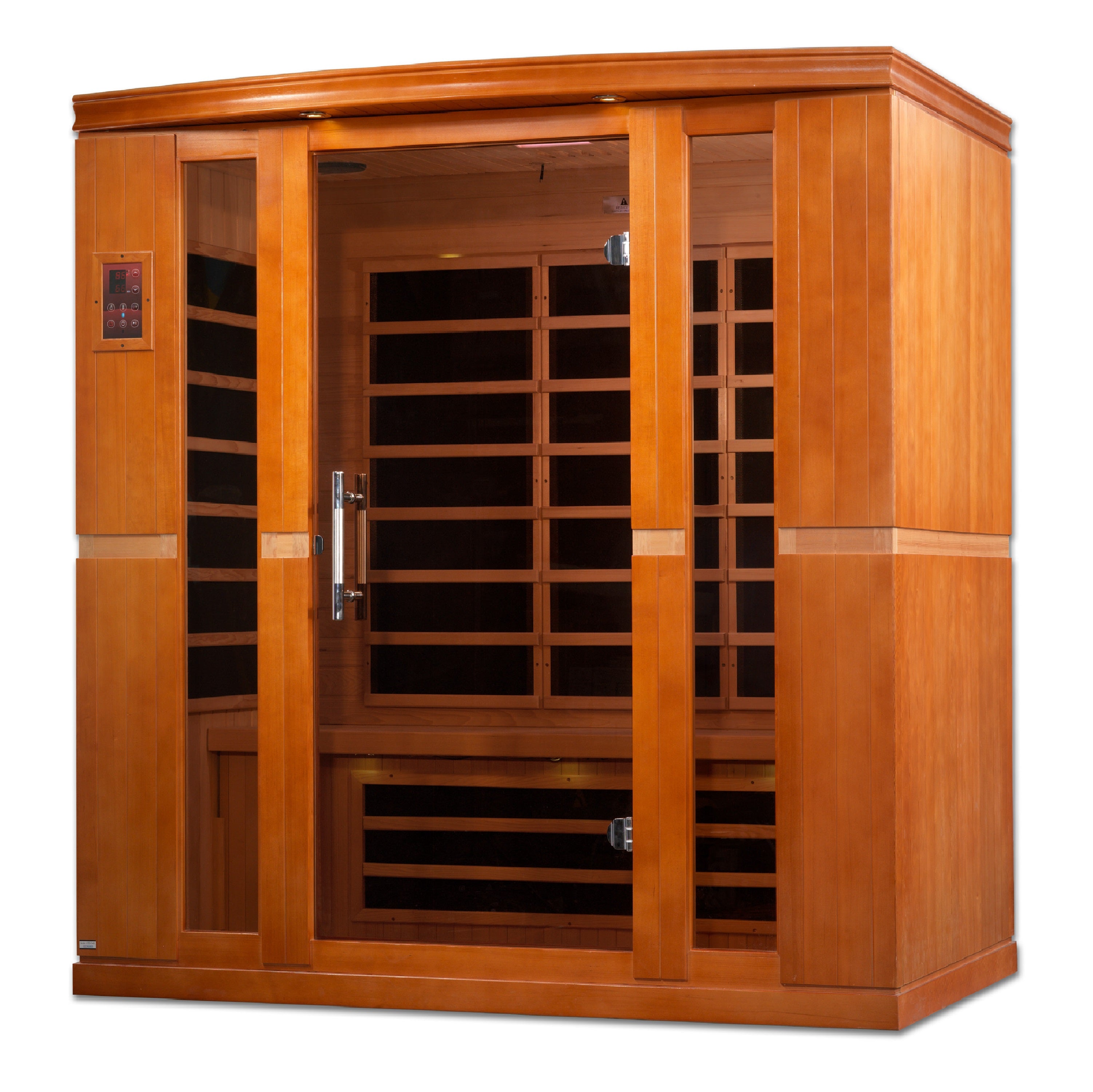 FAR Infrared Sauna 4-person Low EMF Sauna Canadian Hemlock Dynamic Bergamo