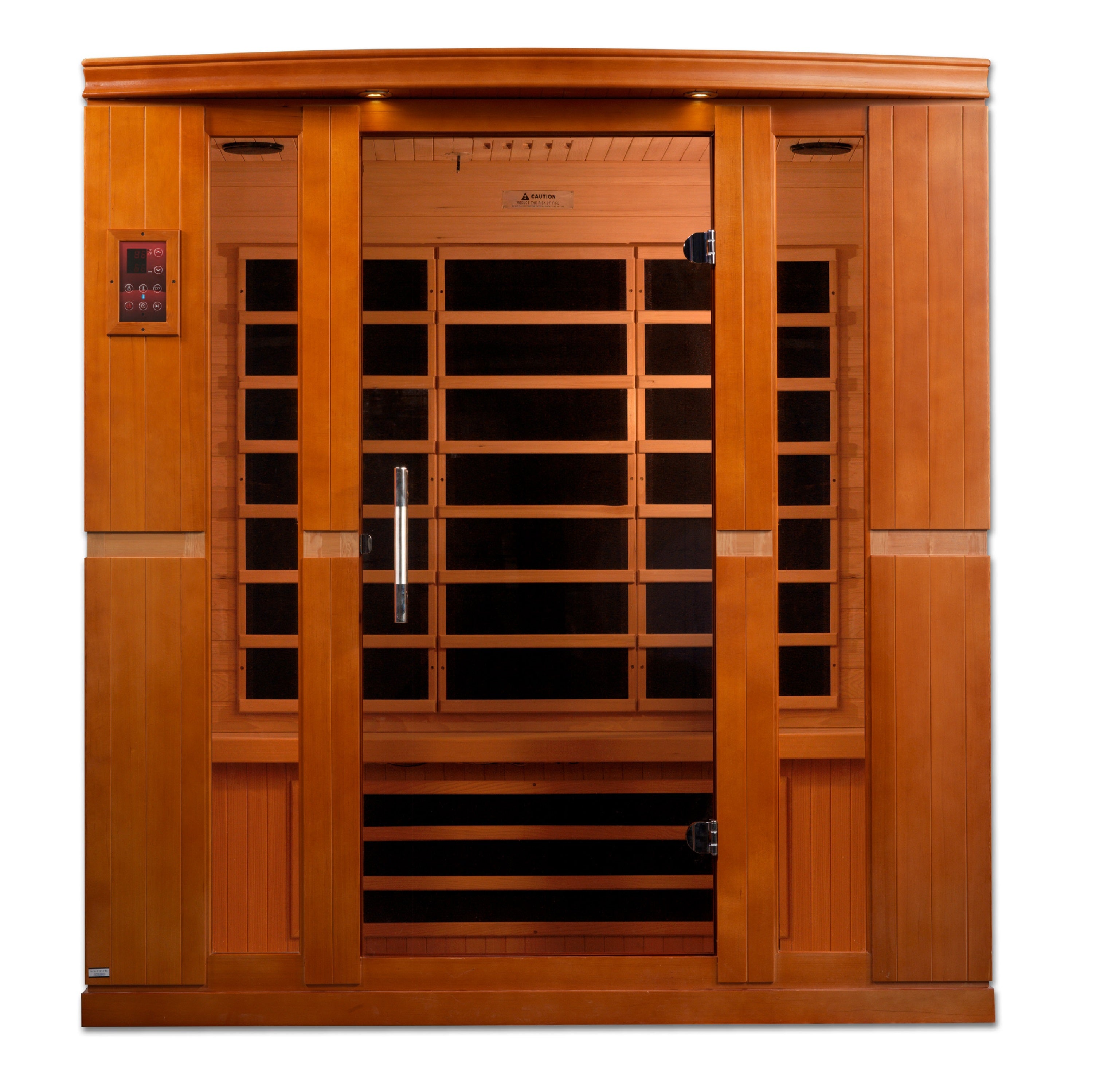 FAR Infrared Sauna 4-person Low EMF Sauna Canadian Hemlock Dynamic Bergamo