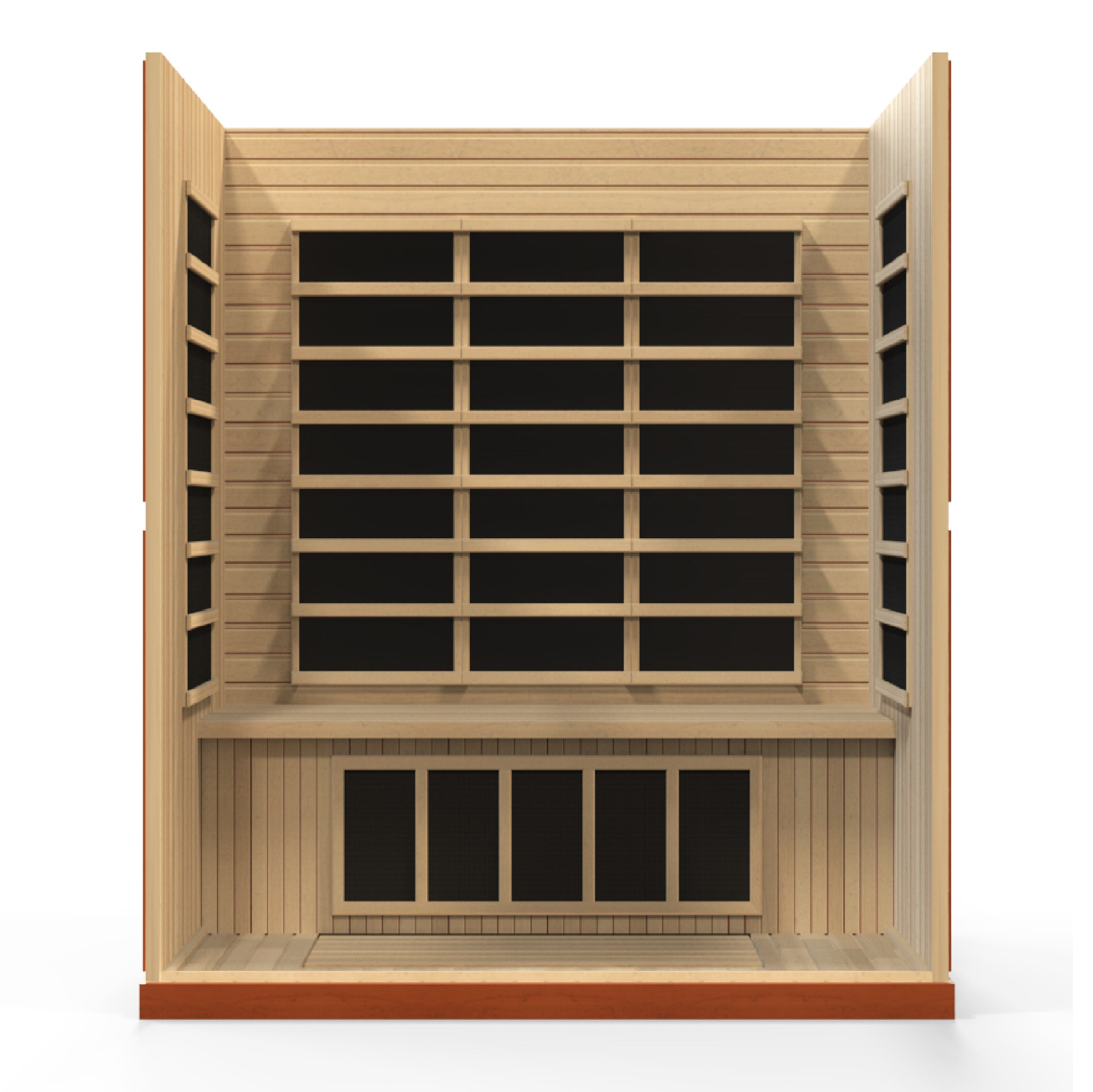 FAR Infrared Sauna 4-person Low EMF Sauna Canadian Hemlock Dynamic Bergamo