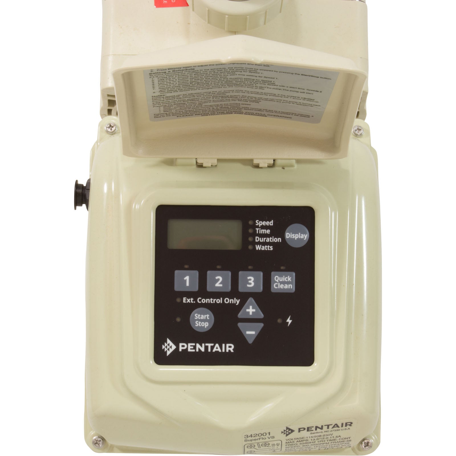 Pentair 1.5 HP Superflo Variable Speed Pump | EC-342001 115/230V