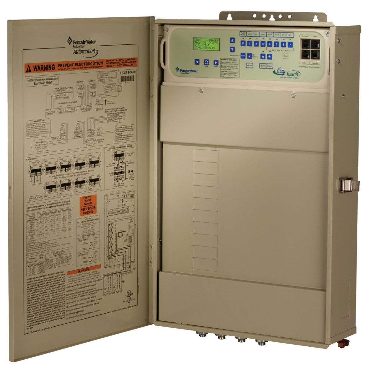 Pentair EC-520545 Easytouch 8 Pool & Spa Control W/ Integrated Intellichlor Ic40 Salt Chlorine Generator - Up To 40,000 Gallons