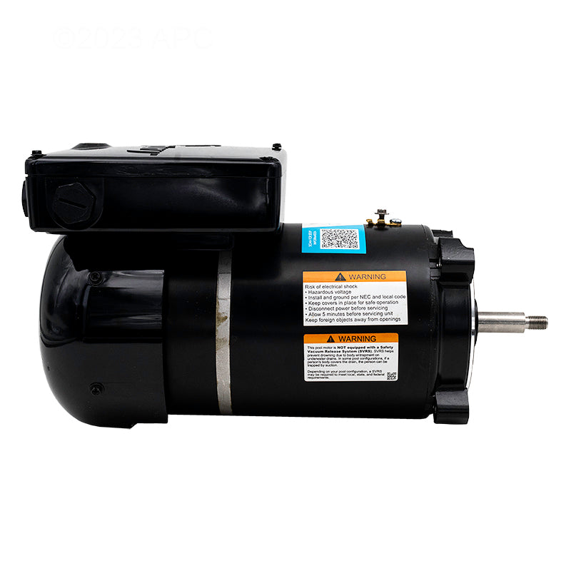 V-Green EVO 1.65 HP Round Flange 56J Variable Speed Motor - EVC165