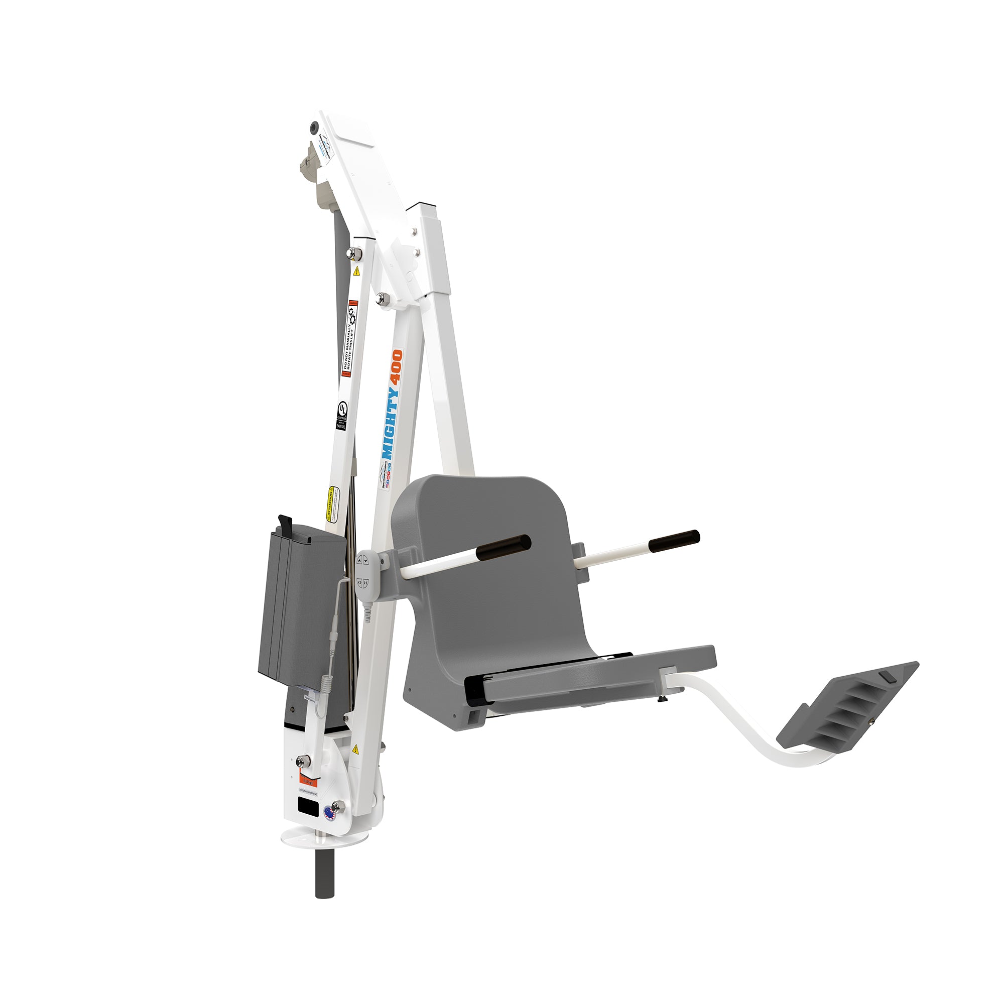 Aqua Creek The Mighty 400 Pool Lift- 400 lb Capacity - White/Gray| F-MTY400-G