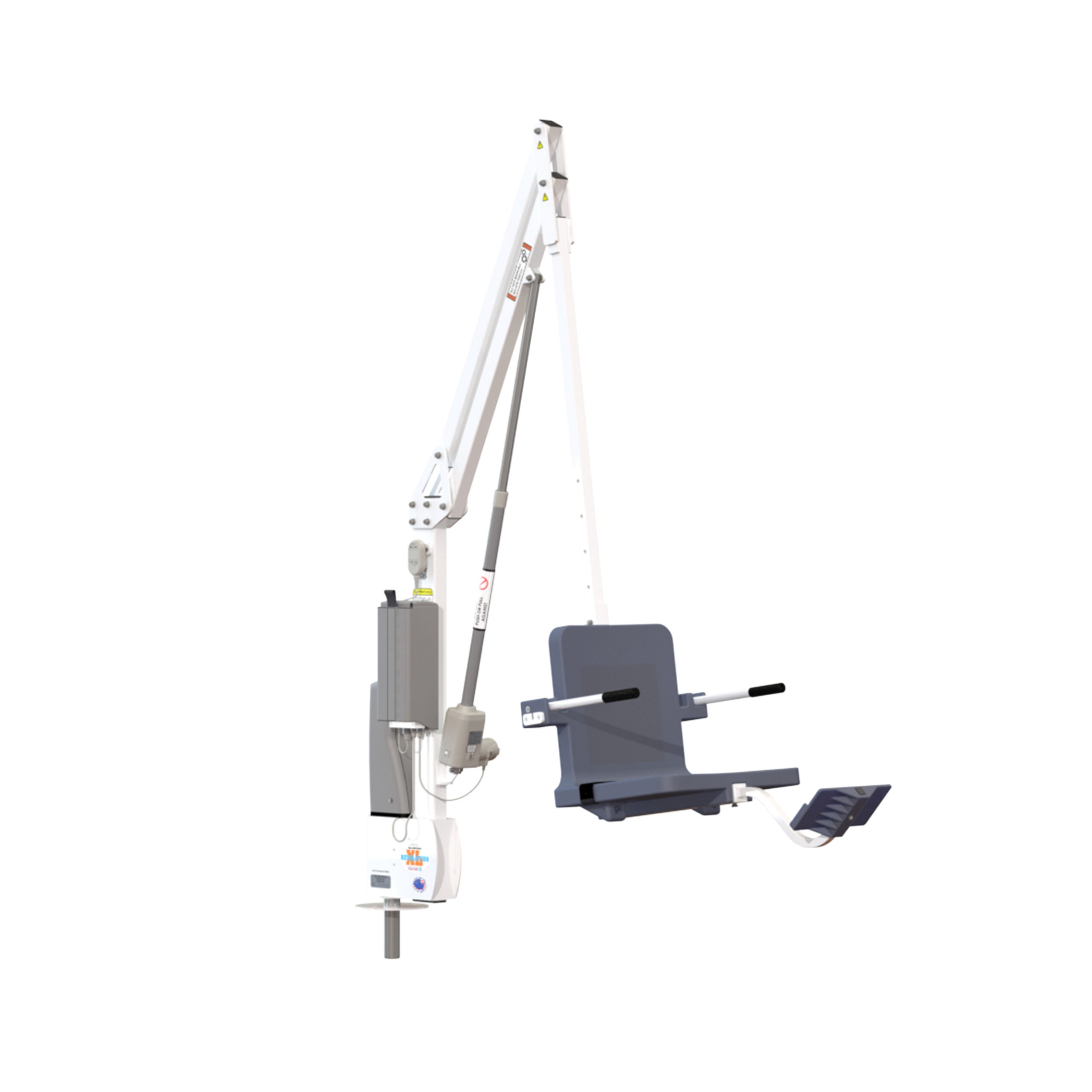 Aqua Creek Revolution XL Pool Lift- 500lb Capacity - White/Gray | F-REVXL-G