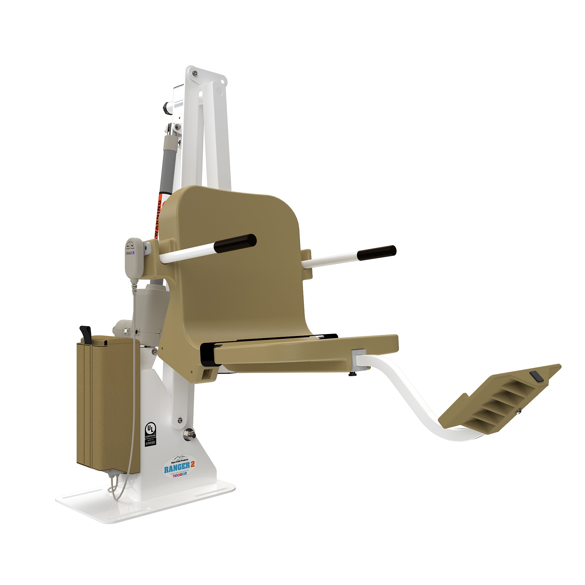 Aqua Creek Ranger 2 Pool Lift - White/Tan| F-RNGR2-T