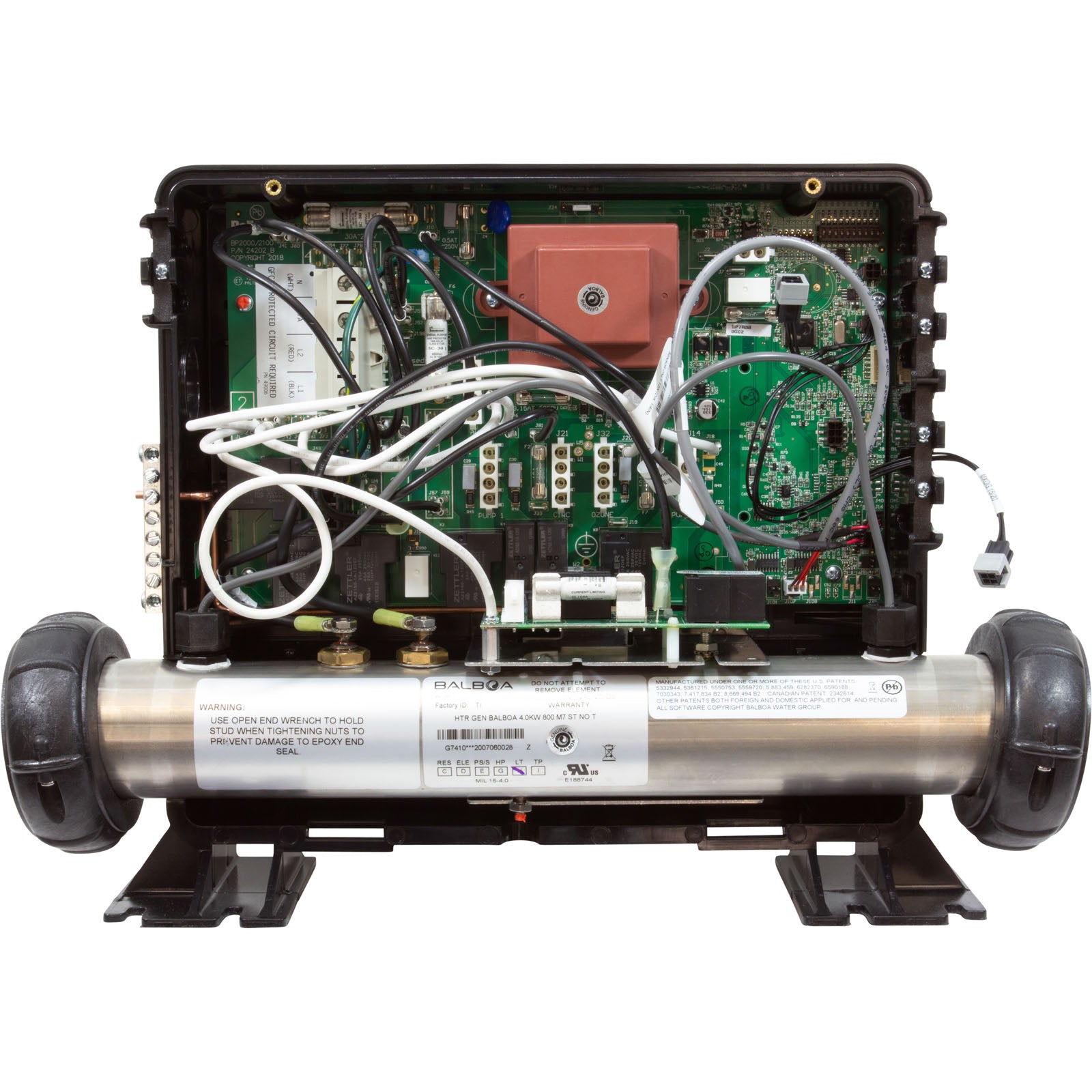 Balboa 50-BP7-600-40K Spa Retrofit Kit BP7 Replacement Control System Bundle With TP600 Topside Control