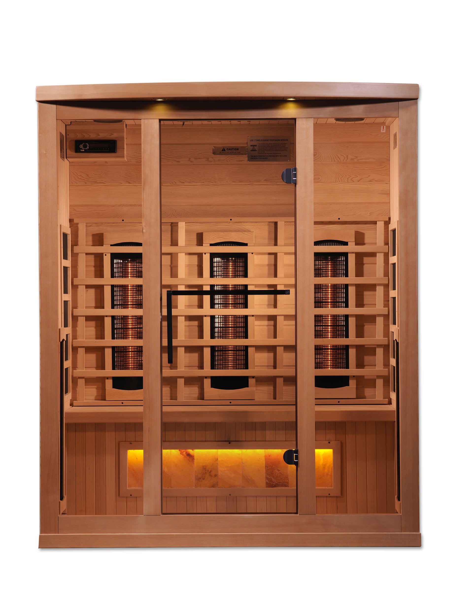 Golden Designs 3-Person Full Spectrum PureTech™ Near Zero EMF FAR Infrared Sauna