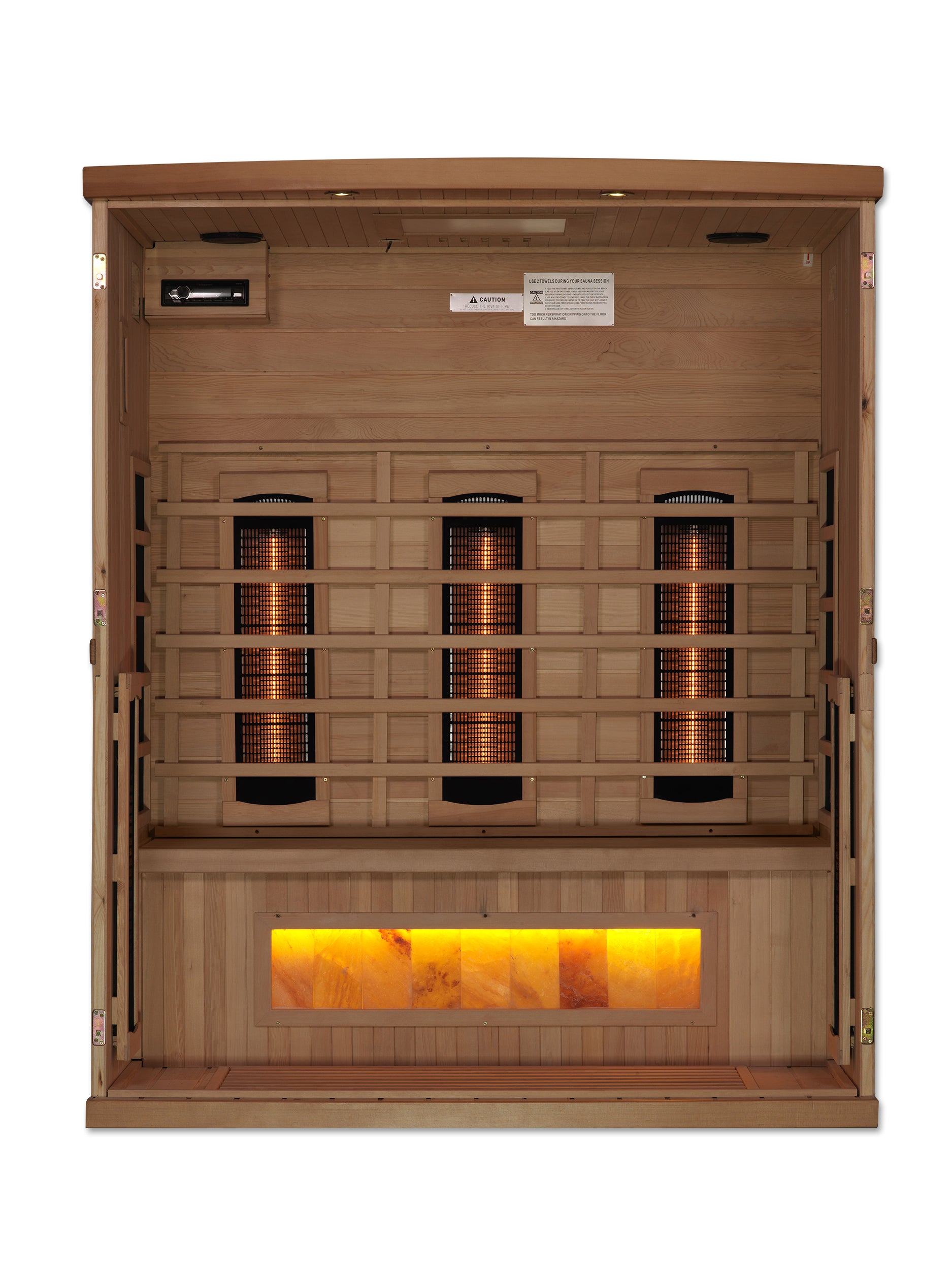 Golden Designs 3-Person Full Spectrum PureTech™ Near Zero EMF FAR Infrared Sauna