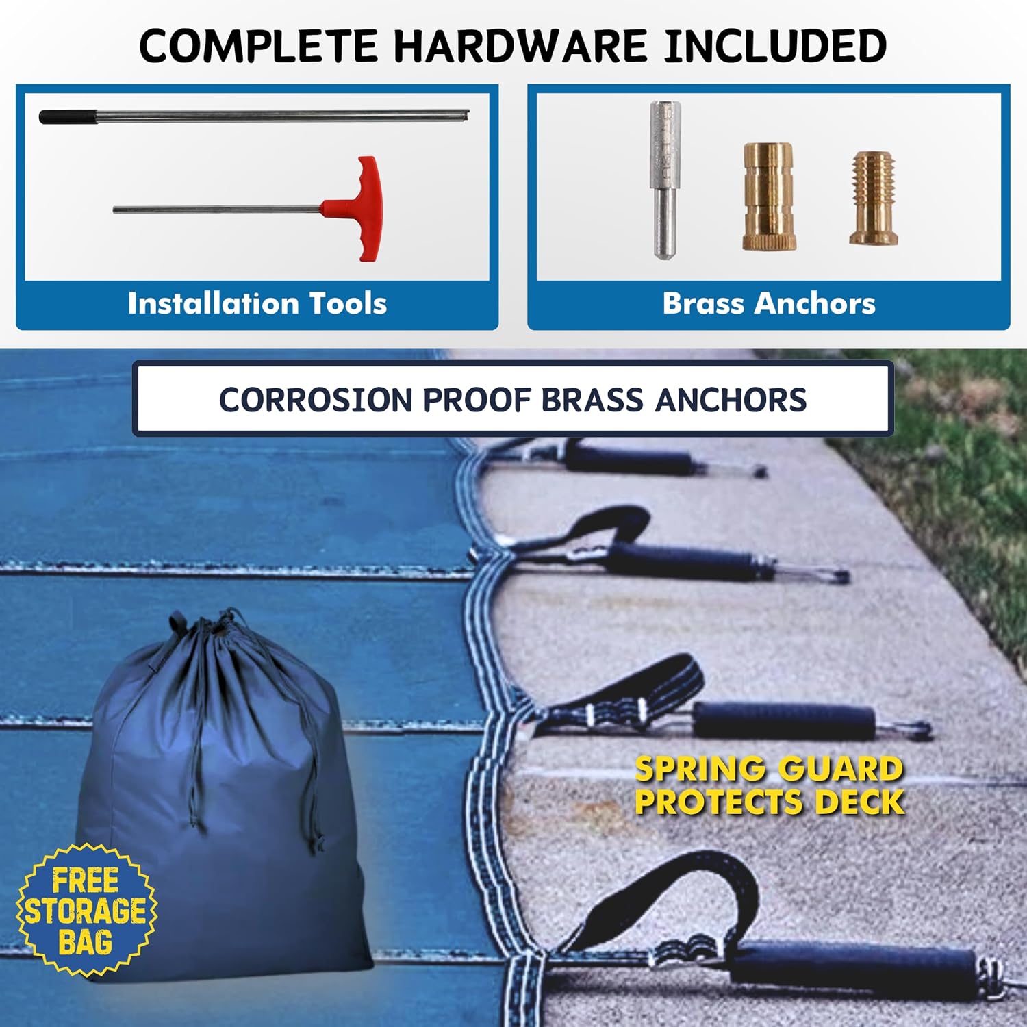 Gorilla Safety Pool Cover Hardware