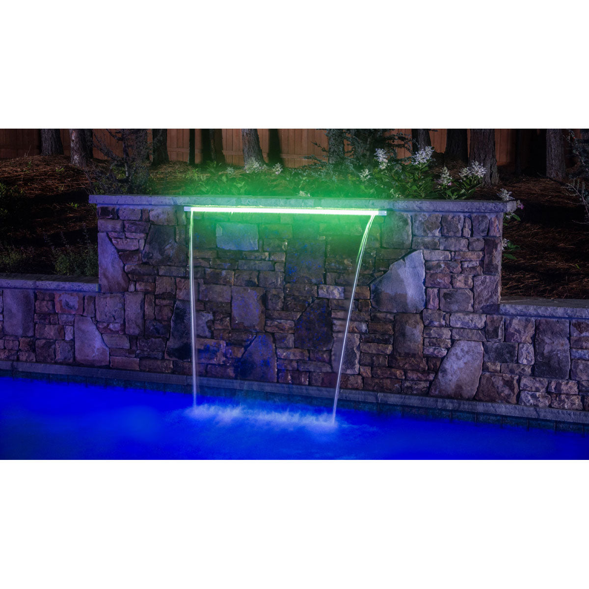 Brilliant Wonders Led 36" Waterfall With 6" Lip - Bottom Port - 25676-330-000