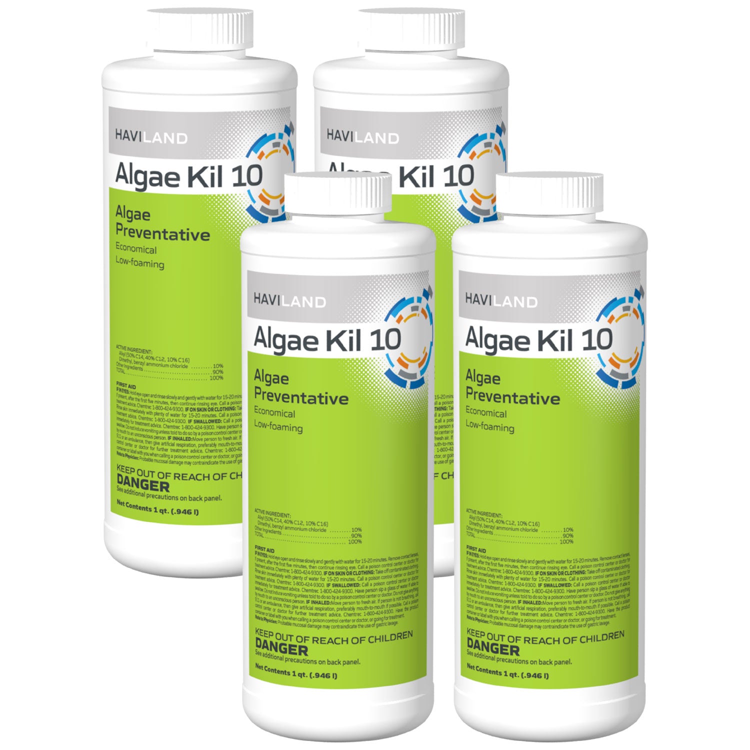 DuraChlor Algae Kil 10 Pool Algaecide 1 Quart - 4 Pack