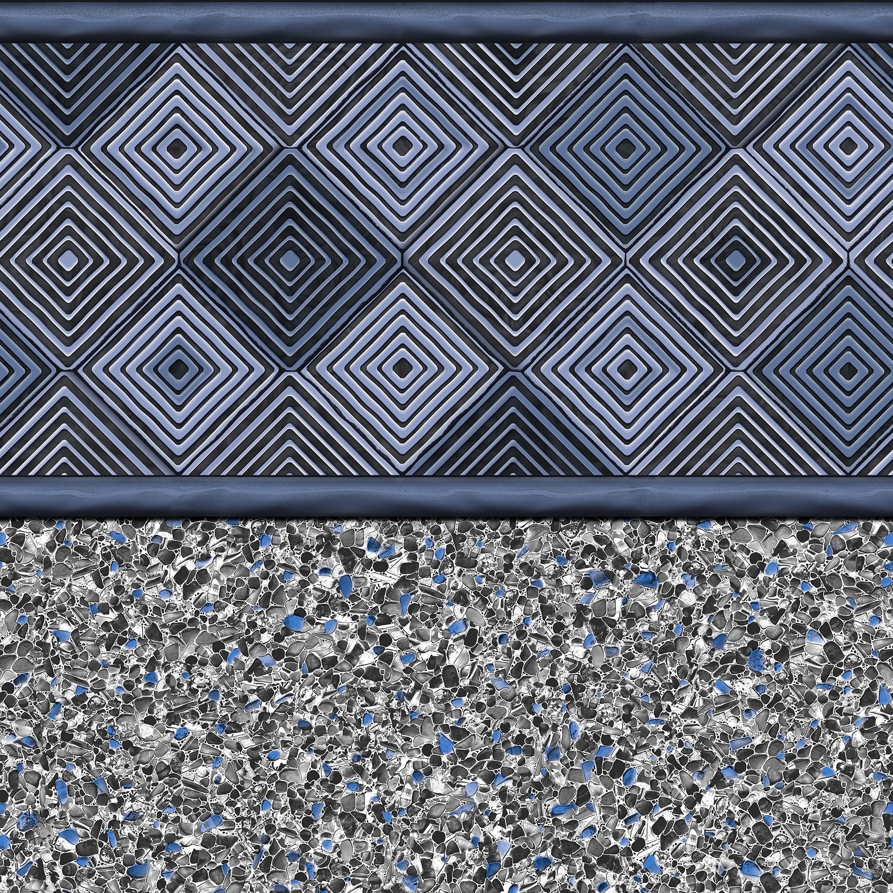 Harlow Ocean Midnight 30 Mil Inground Pool Liner