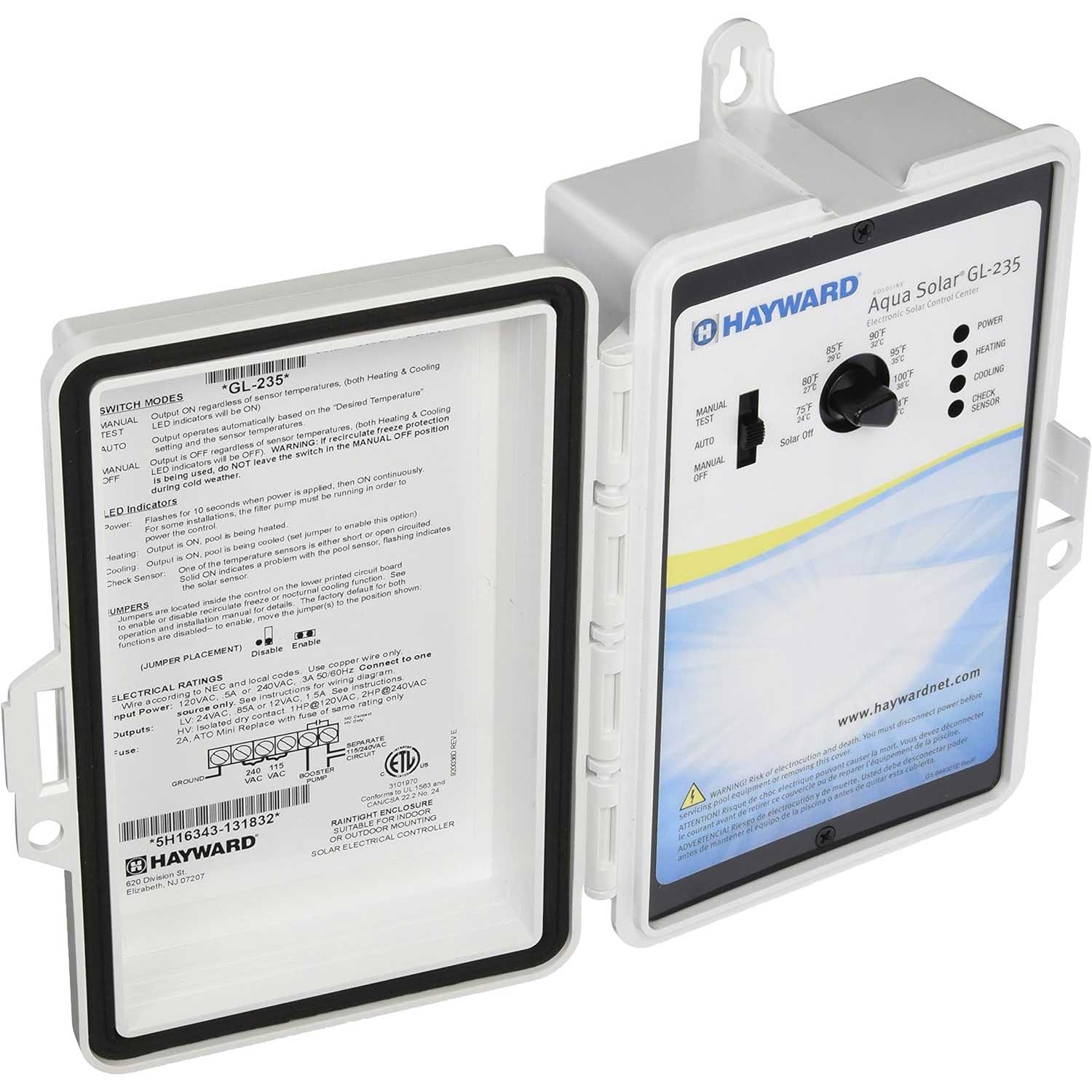 Hayward GL-235 AquaSolar Pool Solar Temperature Controller