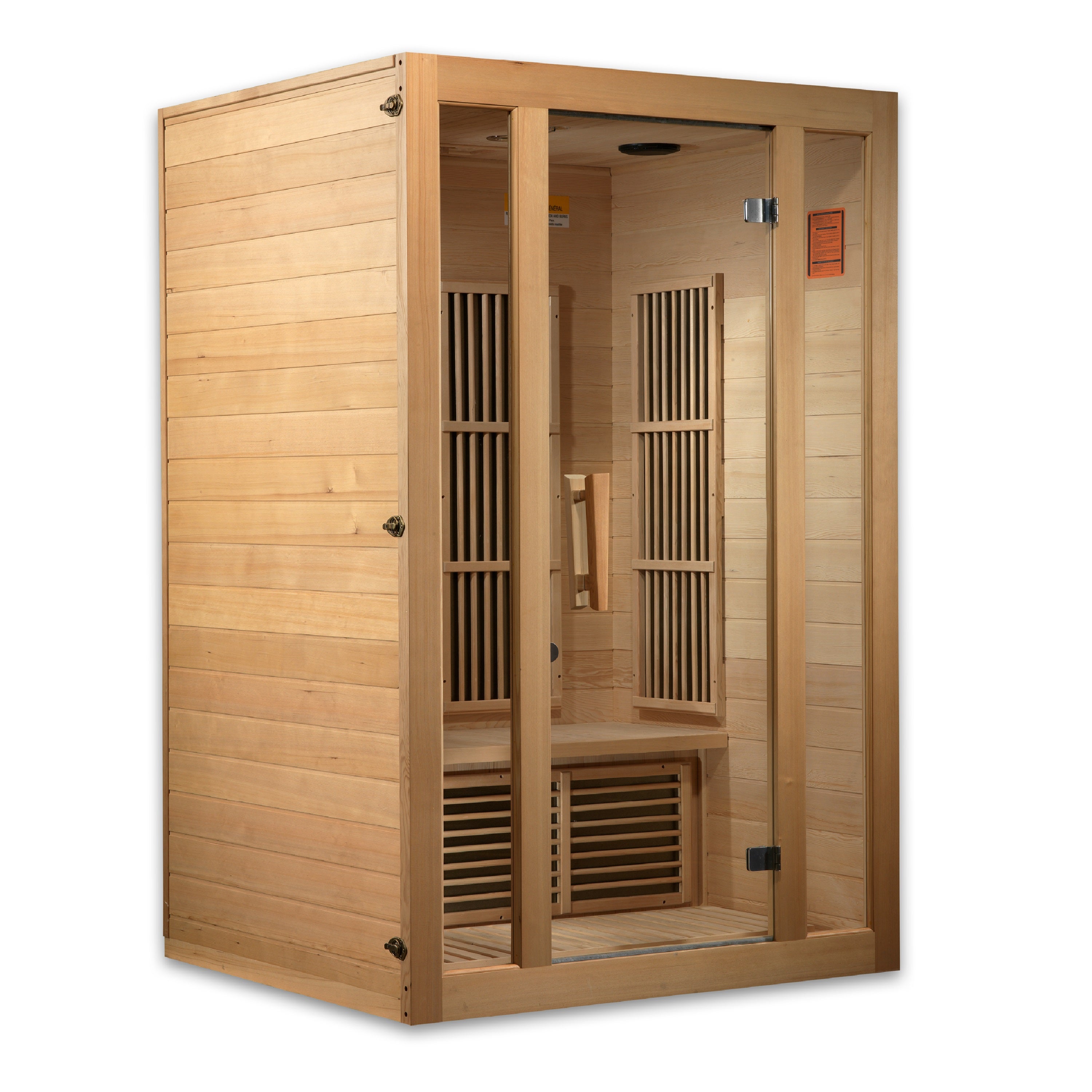 FAR Infrared 2-person Low EMF Canadian Hemlock Sauna - Maxxus Seattle