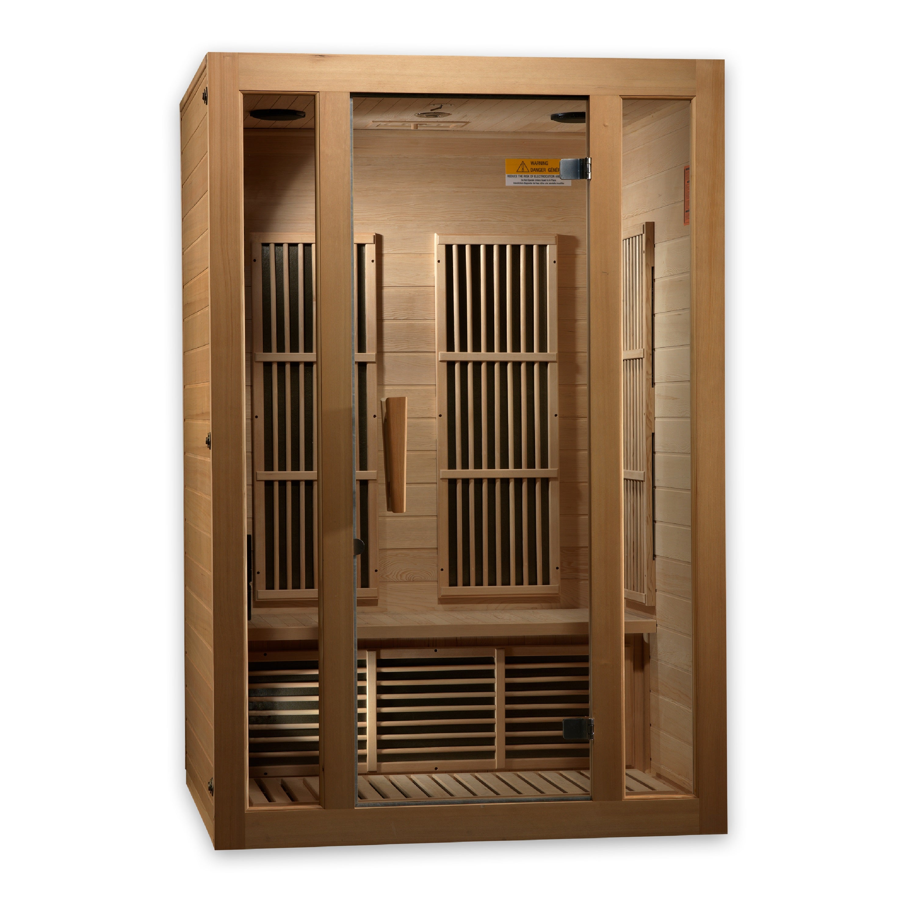 FAR Infrared 2-person Low EMF Canadian Hemlock Sauna - Maxxus Seattle