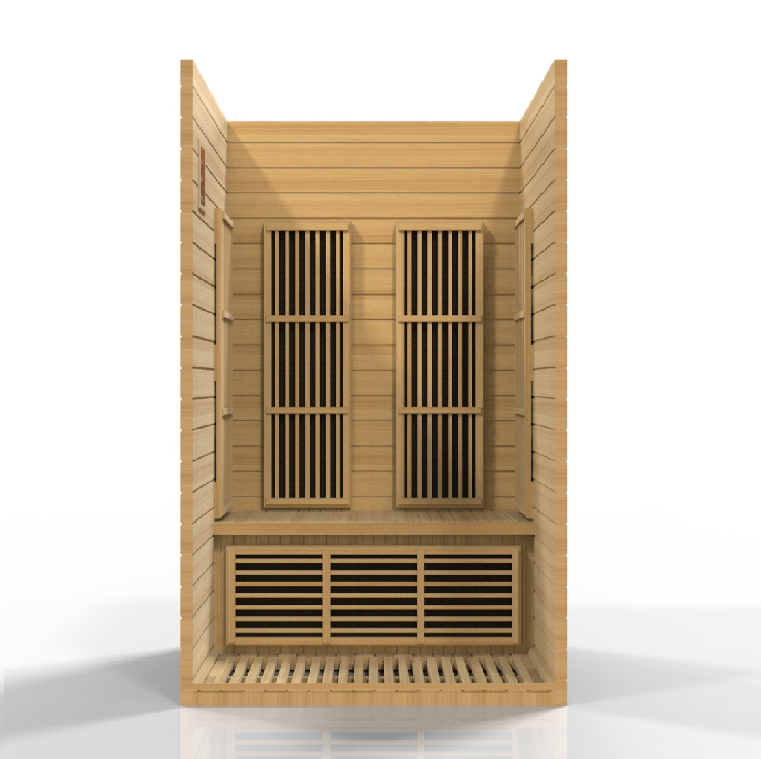 FAR Infrared 2-person Low EMF Canadian Hemlock Sauna - Maxxus Seattle