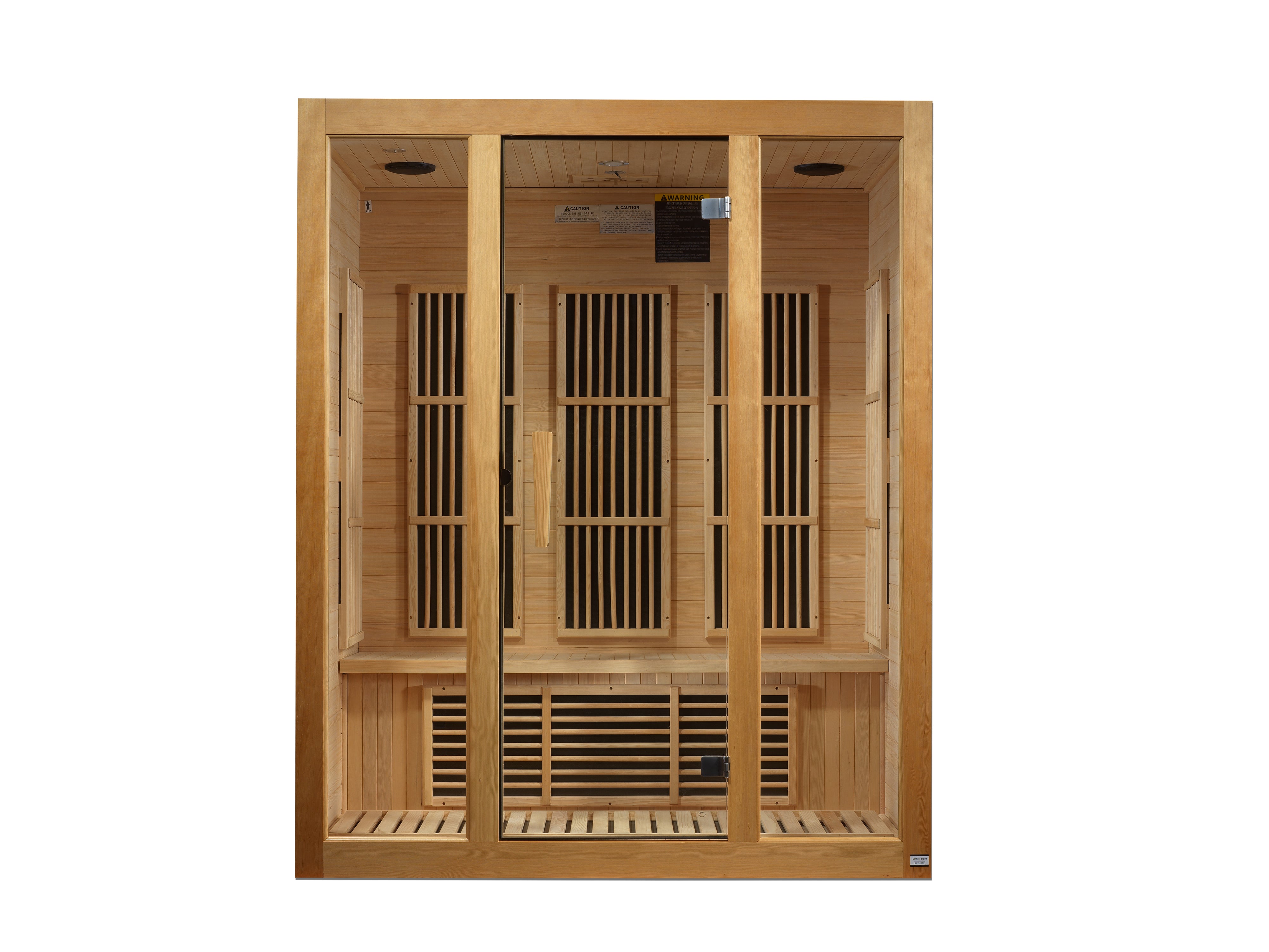 FAR Infrared 3-person Low EMF Canadian Hemlock Sauna - Maxxus Bellevue