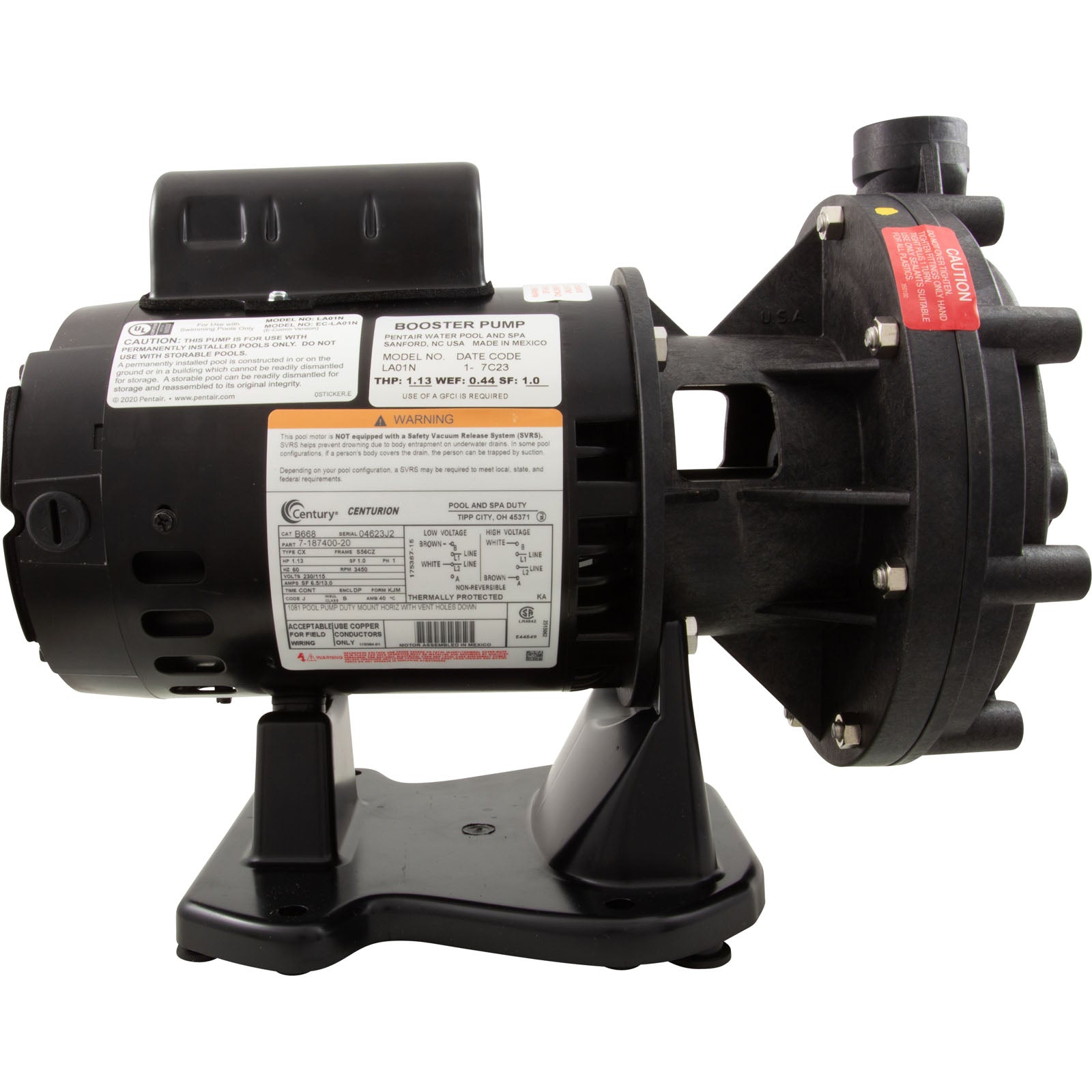 Pentair Letro Booster Pump EC-LA01N 3/4 HP, 115v/230v