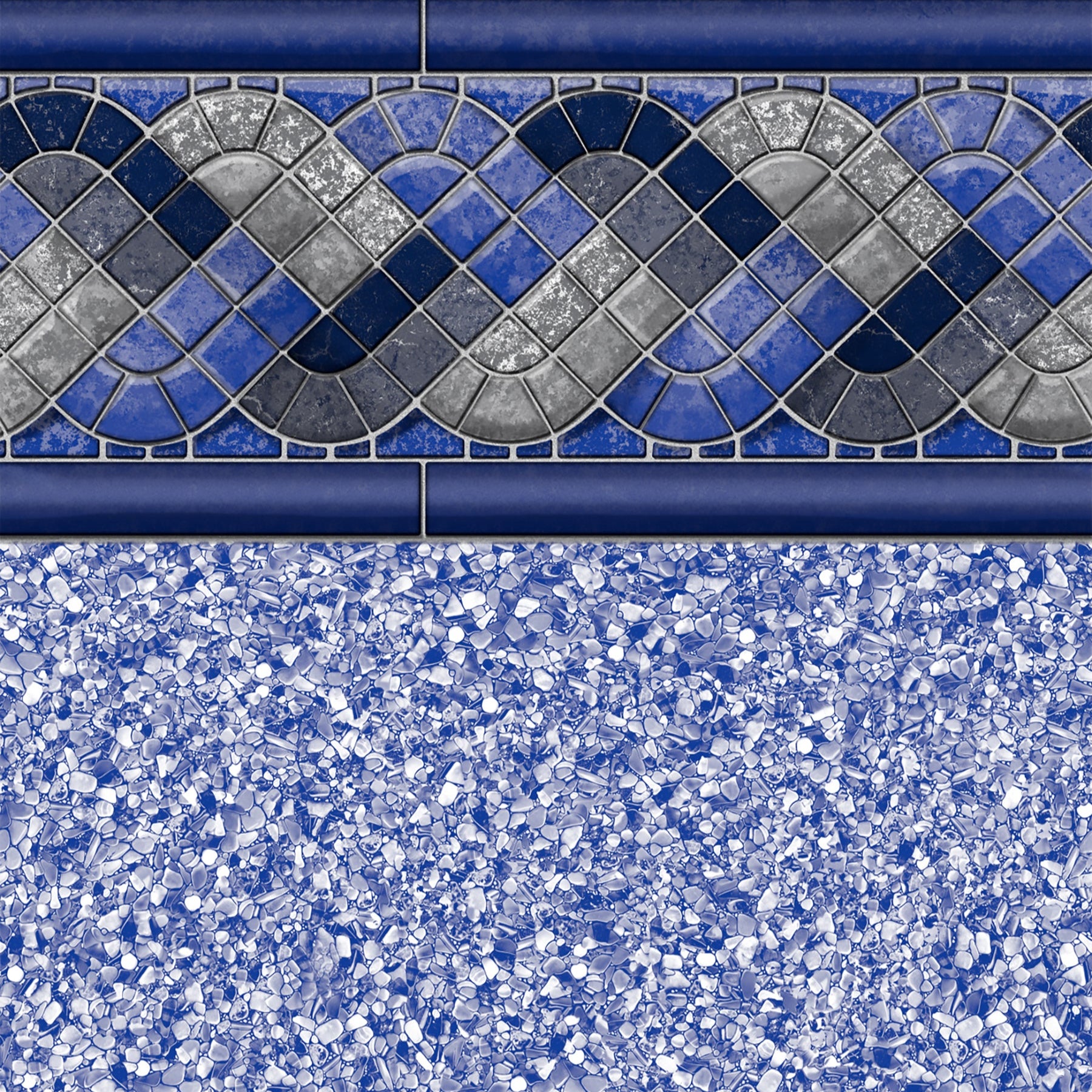 Raleigh White Beach Pebble 30 Mil Inground Pool Liner