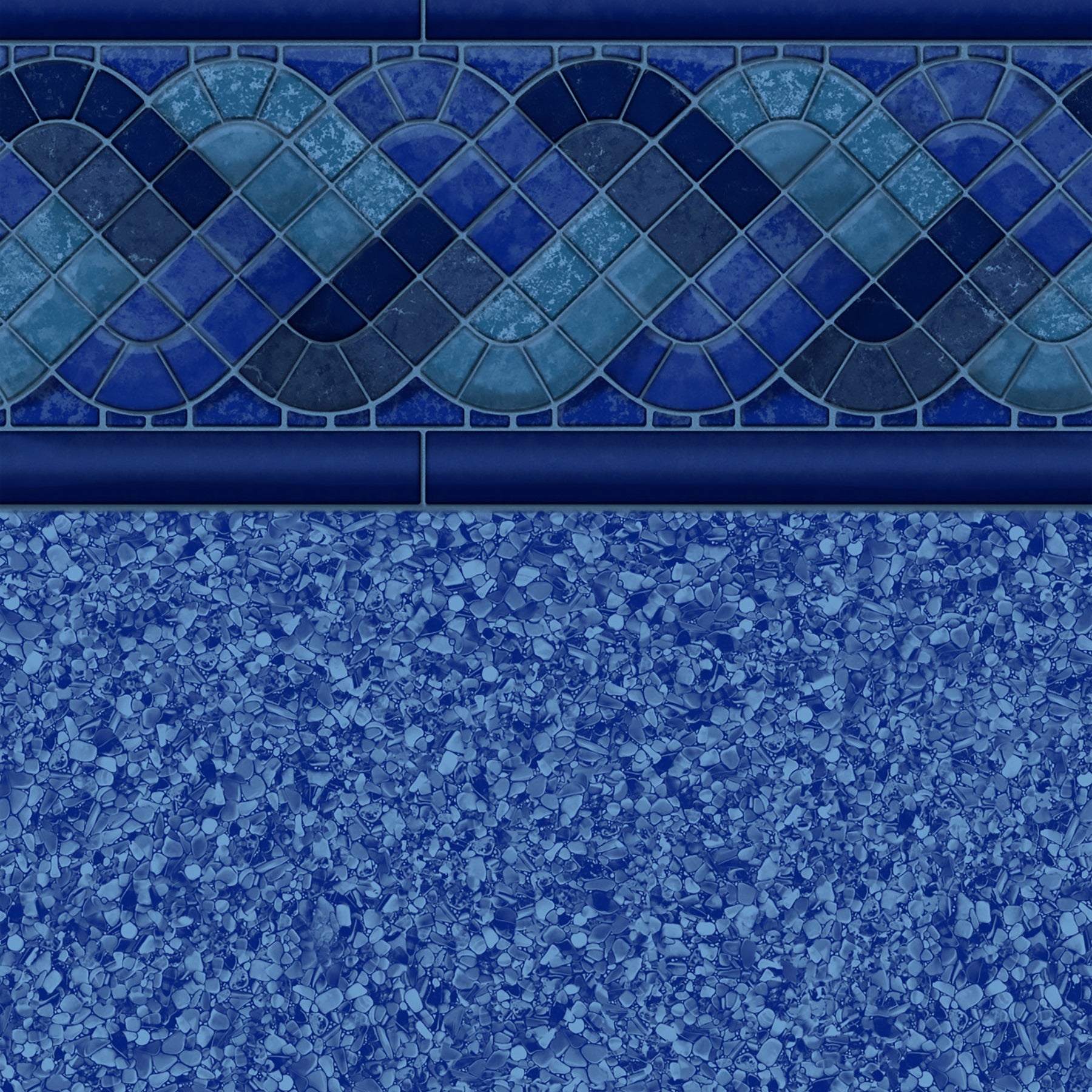 Raleigh Blue Beach Pebble 30 Mil Inground Pool Liner